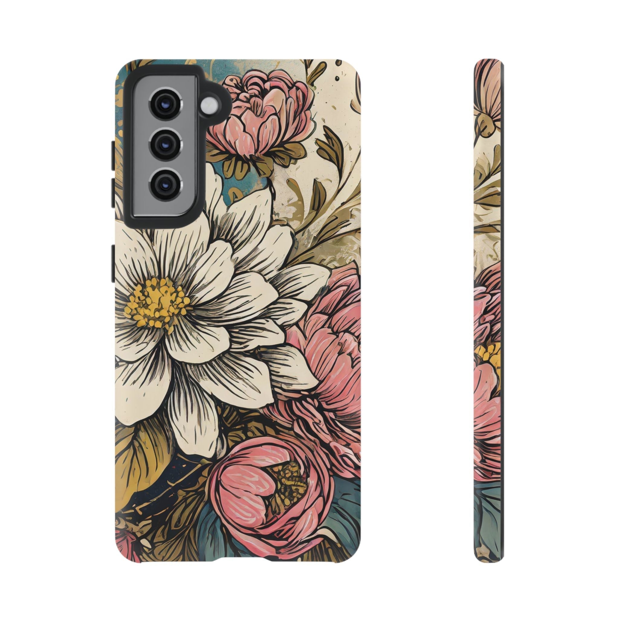 Beautiful White Floral Tough Case