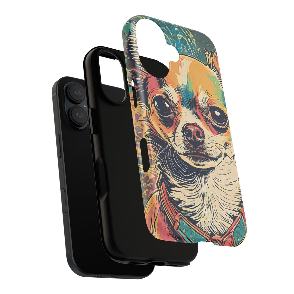 Abstract Chihuahua Tough Phone Cases