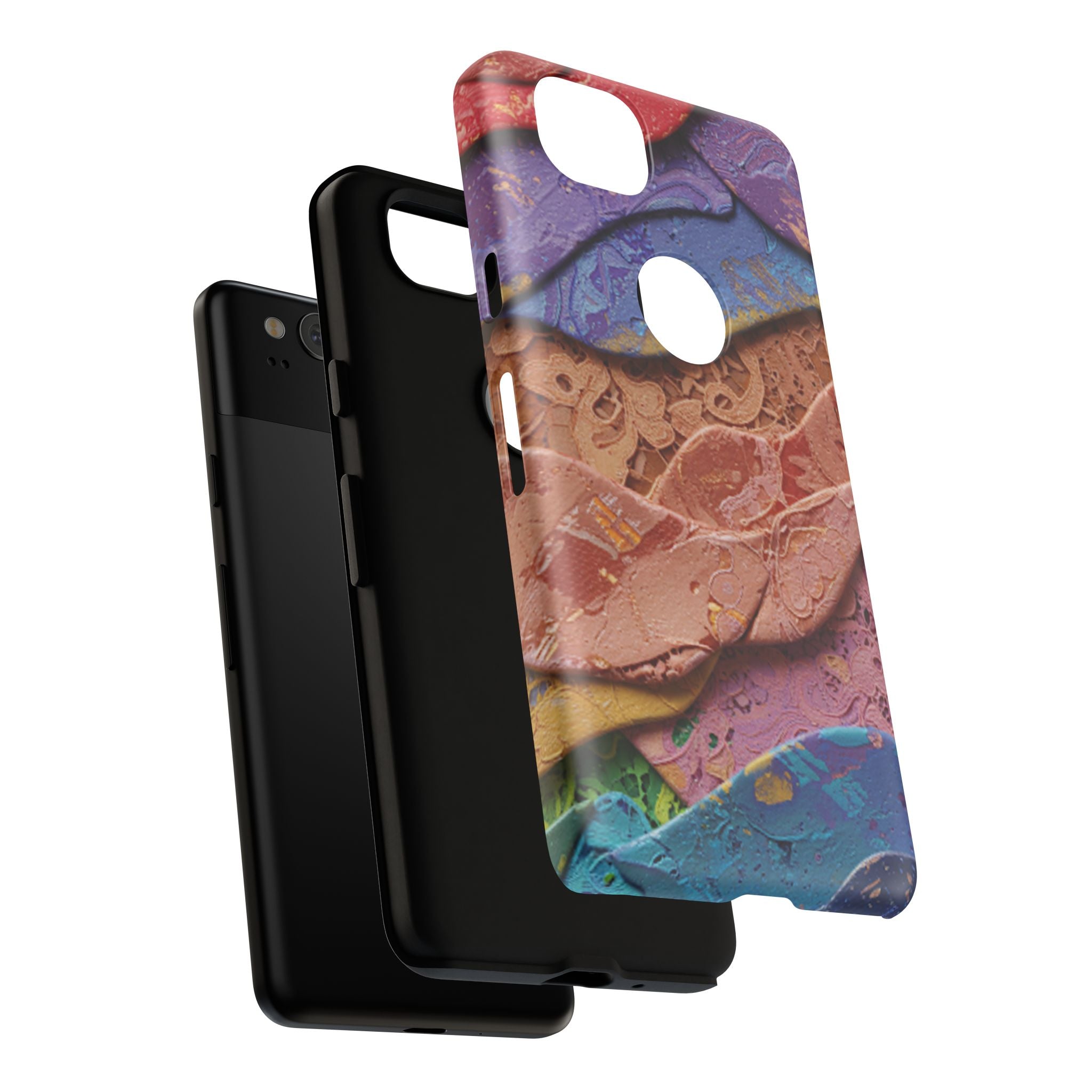 Abstract Painted Lace Tough Phone Case