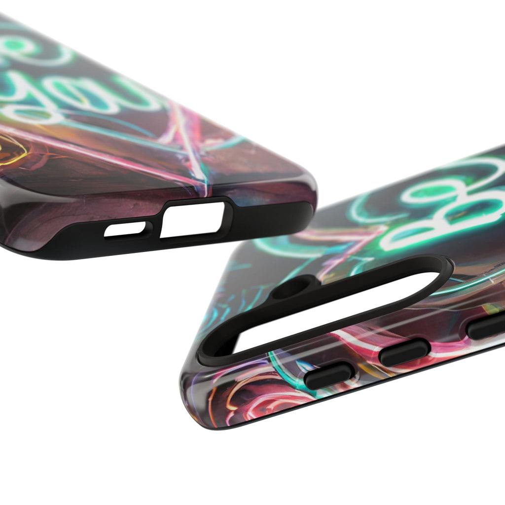 Be You Colorful Neon Heart Tough Phone Case