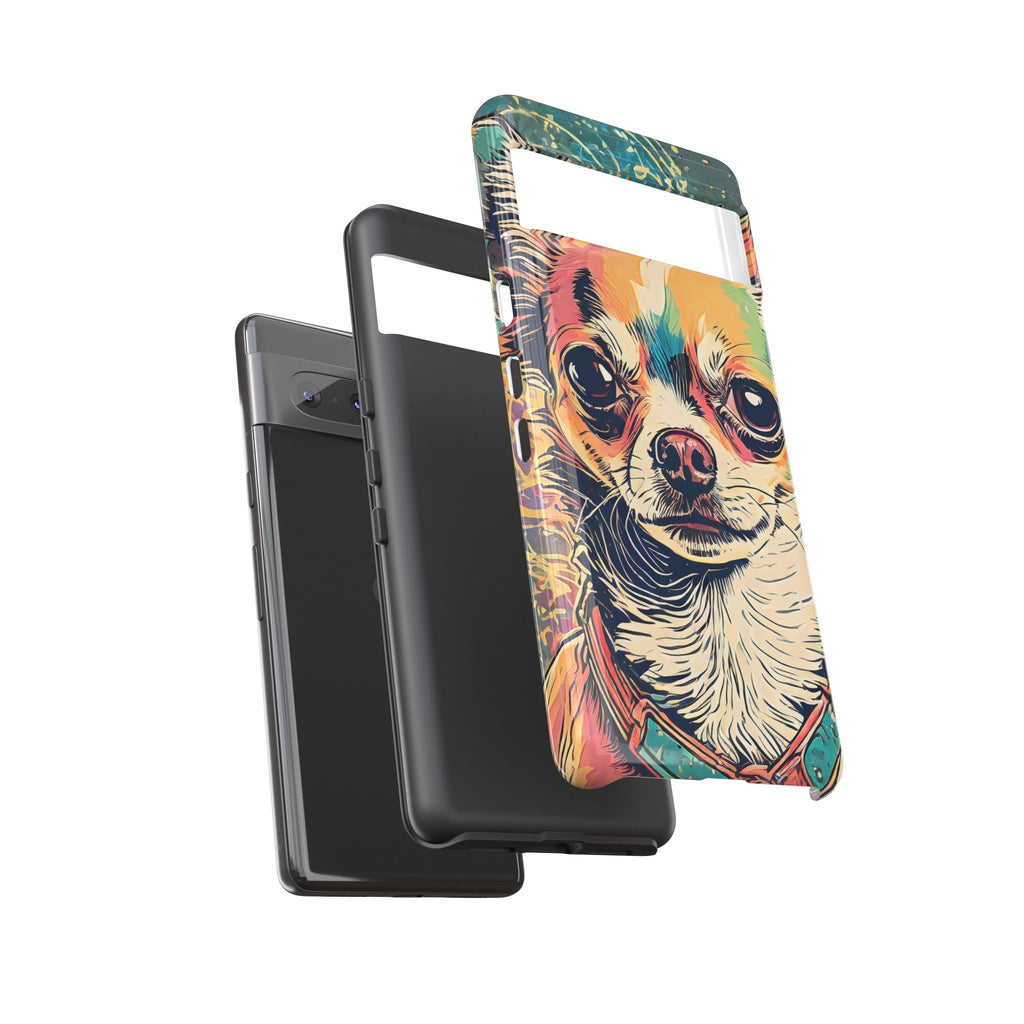 Abstract Chihuahua Tough Phone Cases