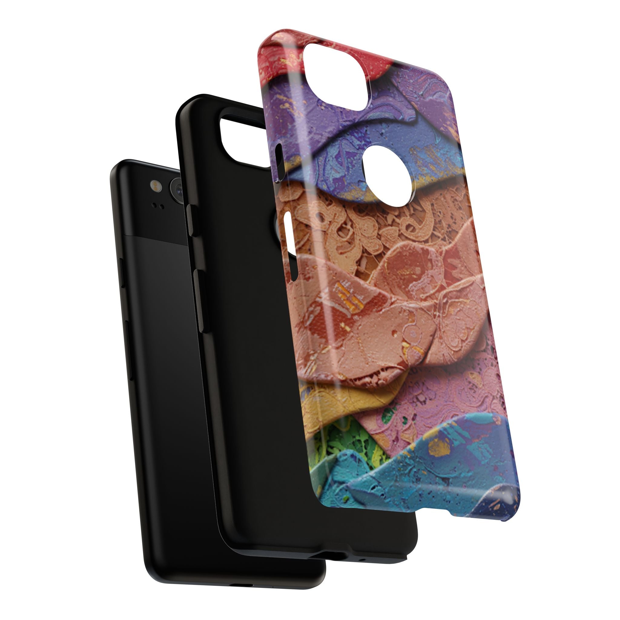 Abstract Painted Lace Tough Phone Case