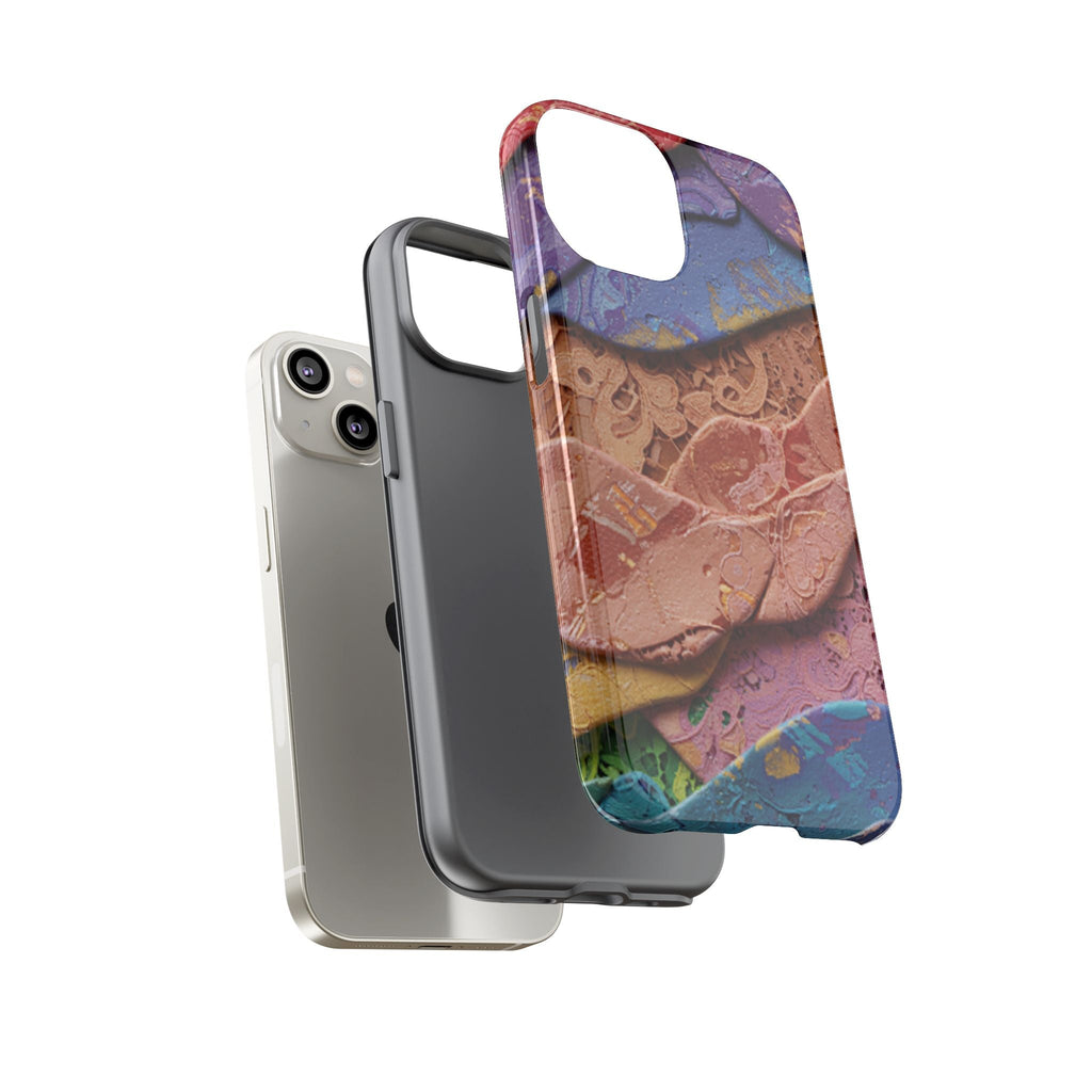 Abstract Painted Lace Tough Phone Case