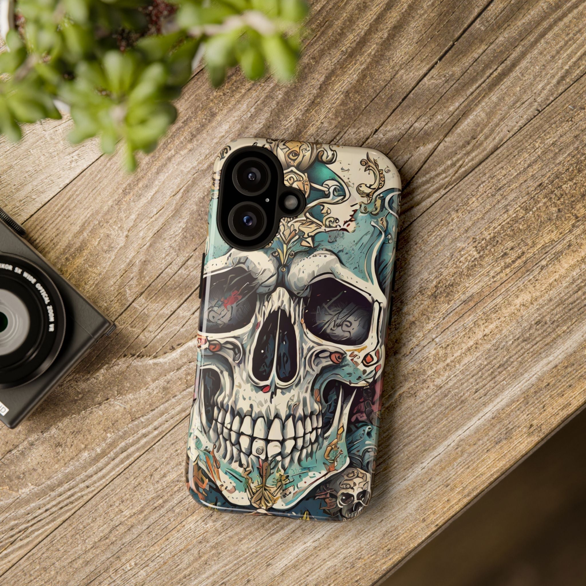 Abstract Skull Tough Phone Case