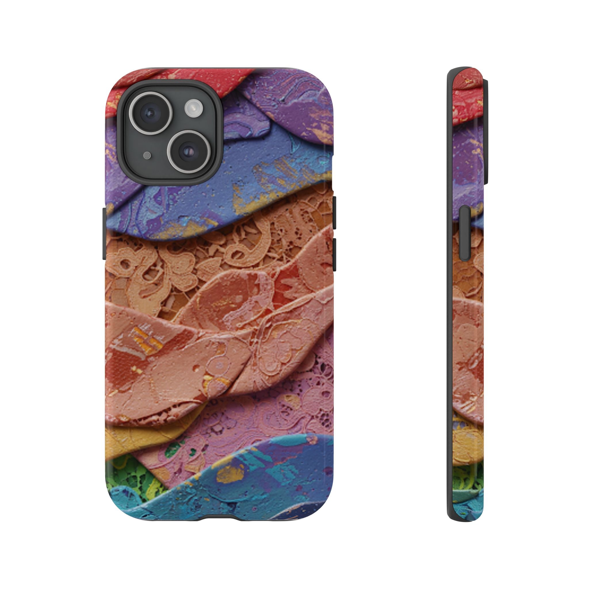 Abstract Painted Lace Tough Phone Case