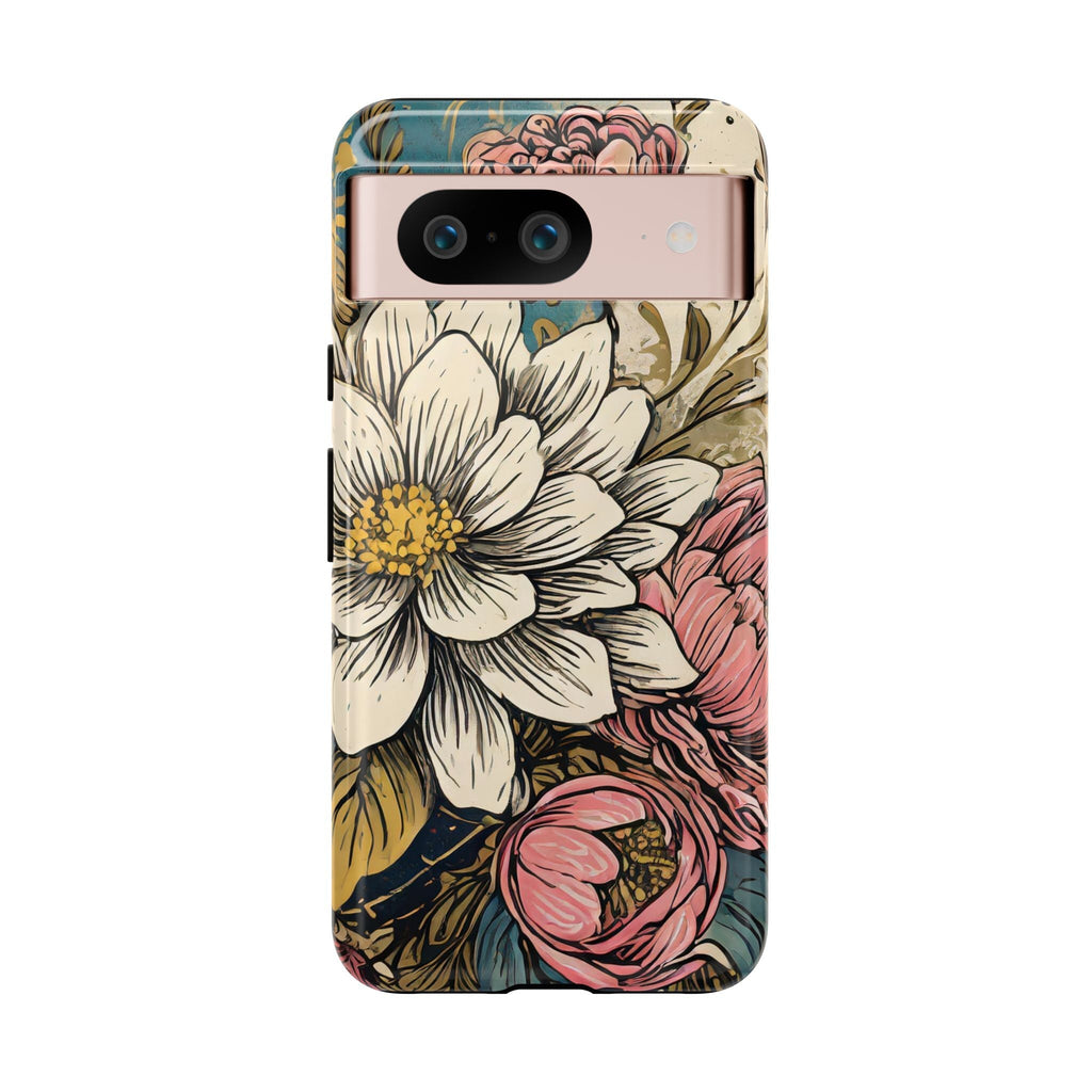 Beautiful White Floral Tough Case