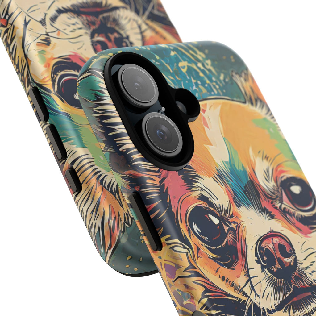 Abstract Chihuahua Tough Phone Cases