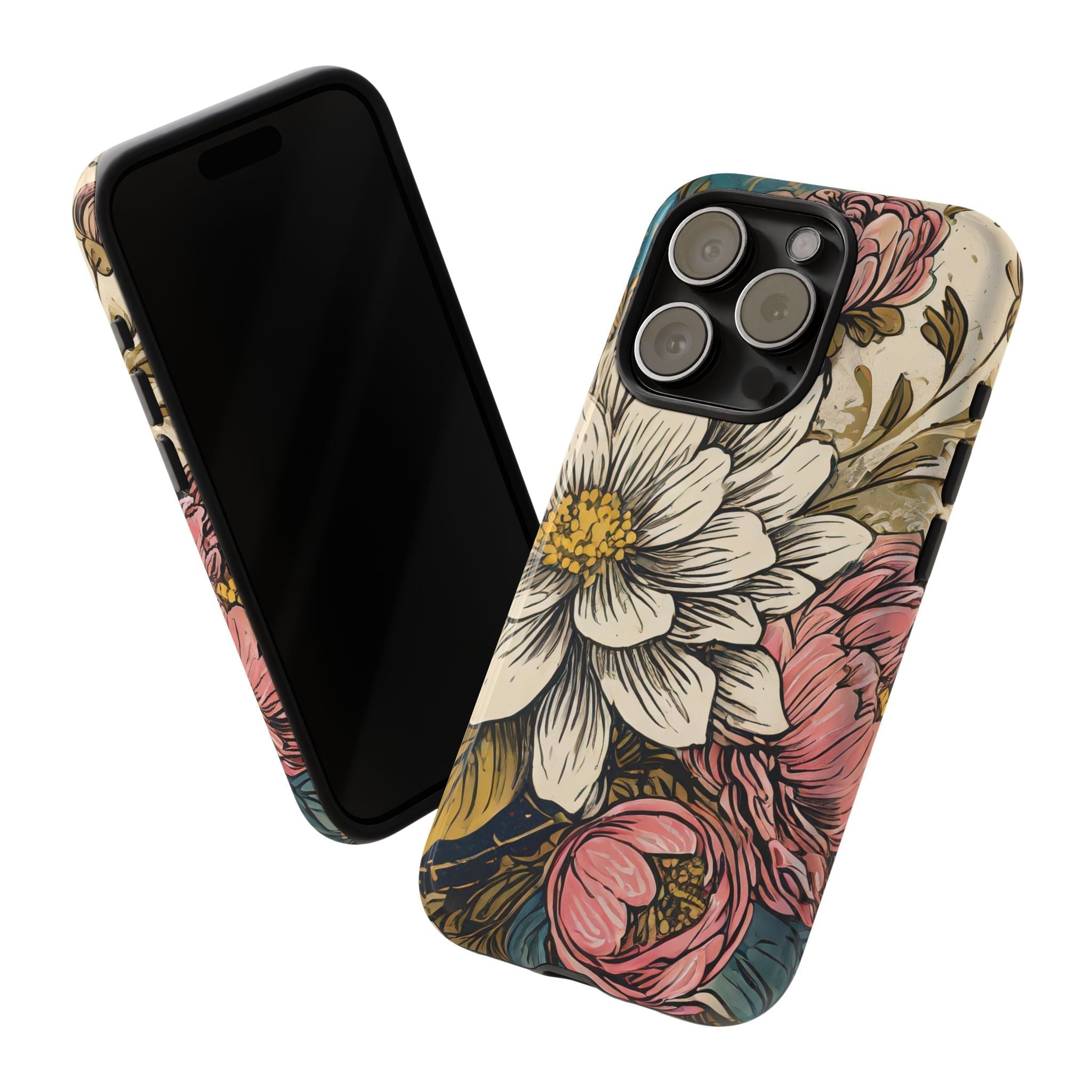 Beautiful White Floral Tough Case
