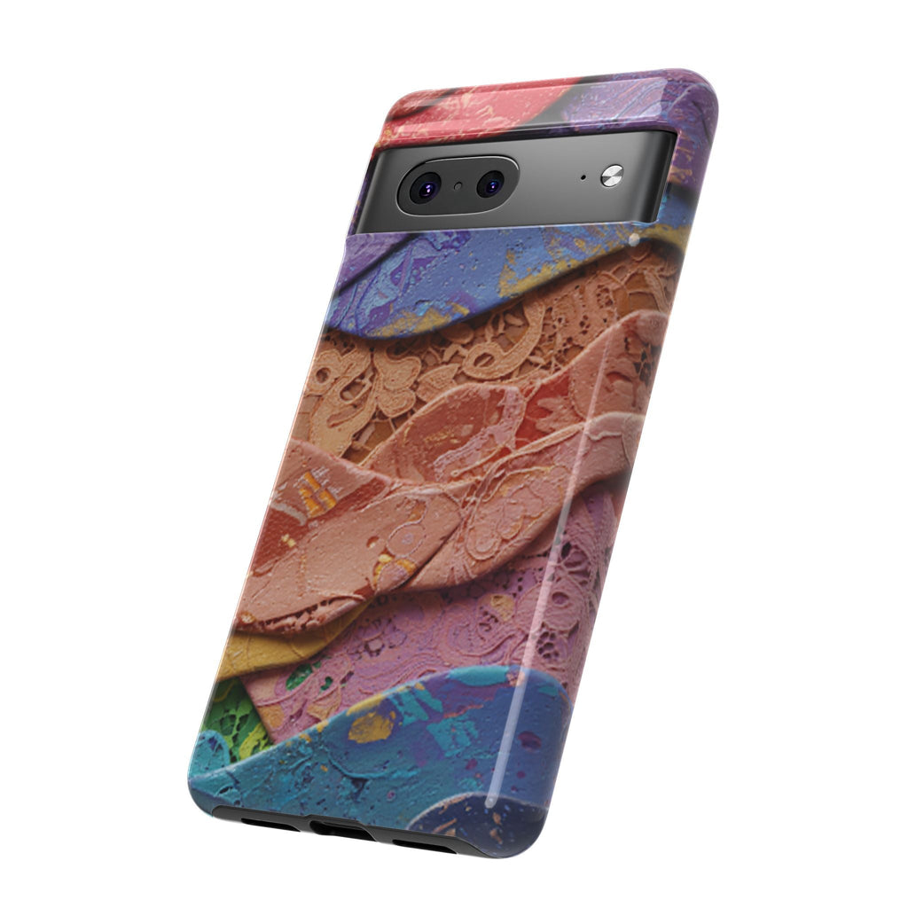 Abstract Painted Lace Tough Phone Case