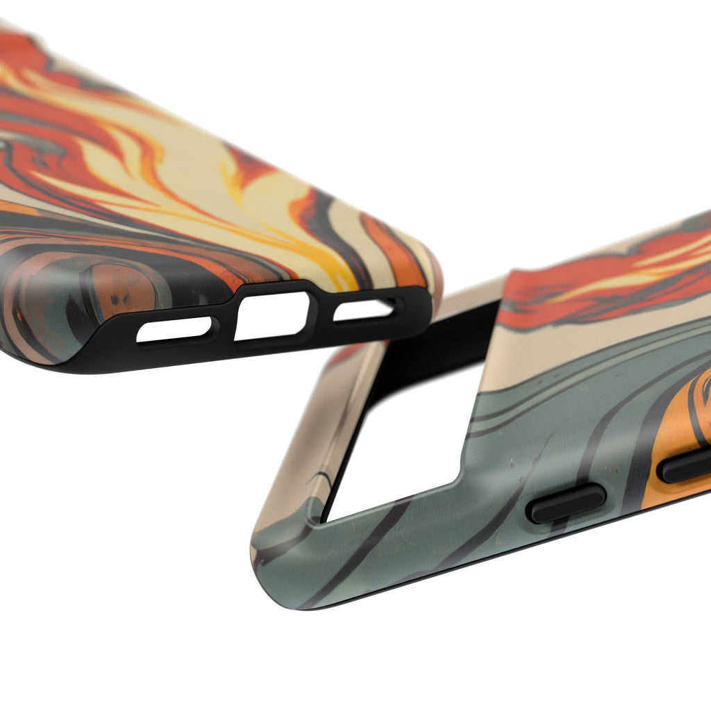 Artistic Flames Abstract Tough Phone Case