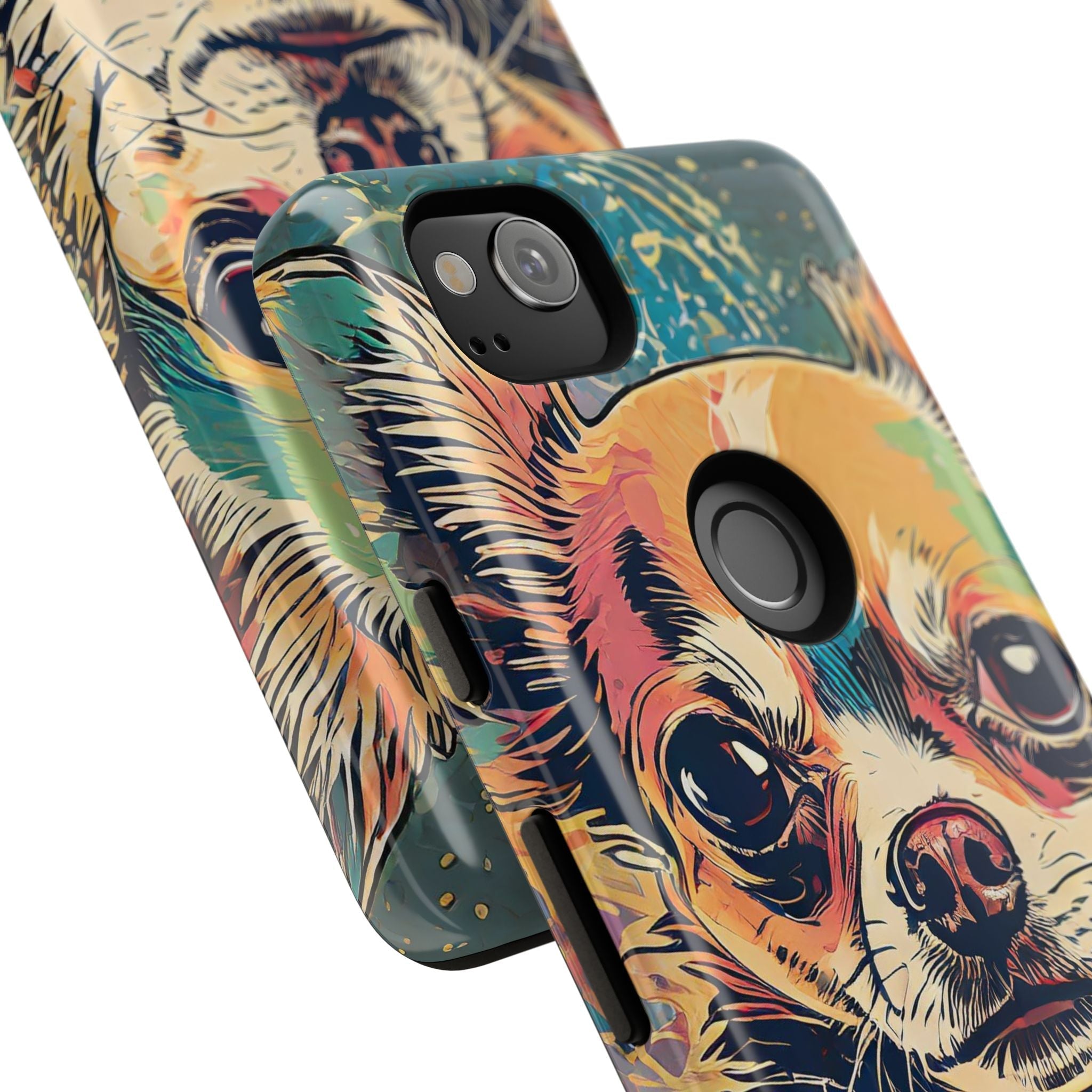 Abstract Chihuahua Tough Phone Cases