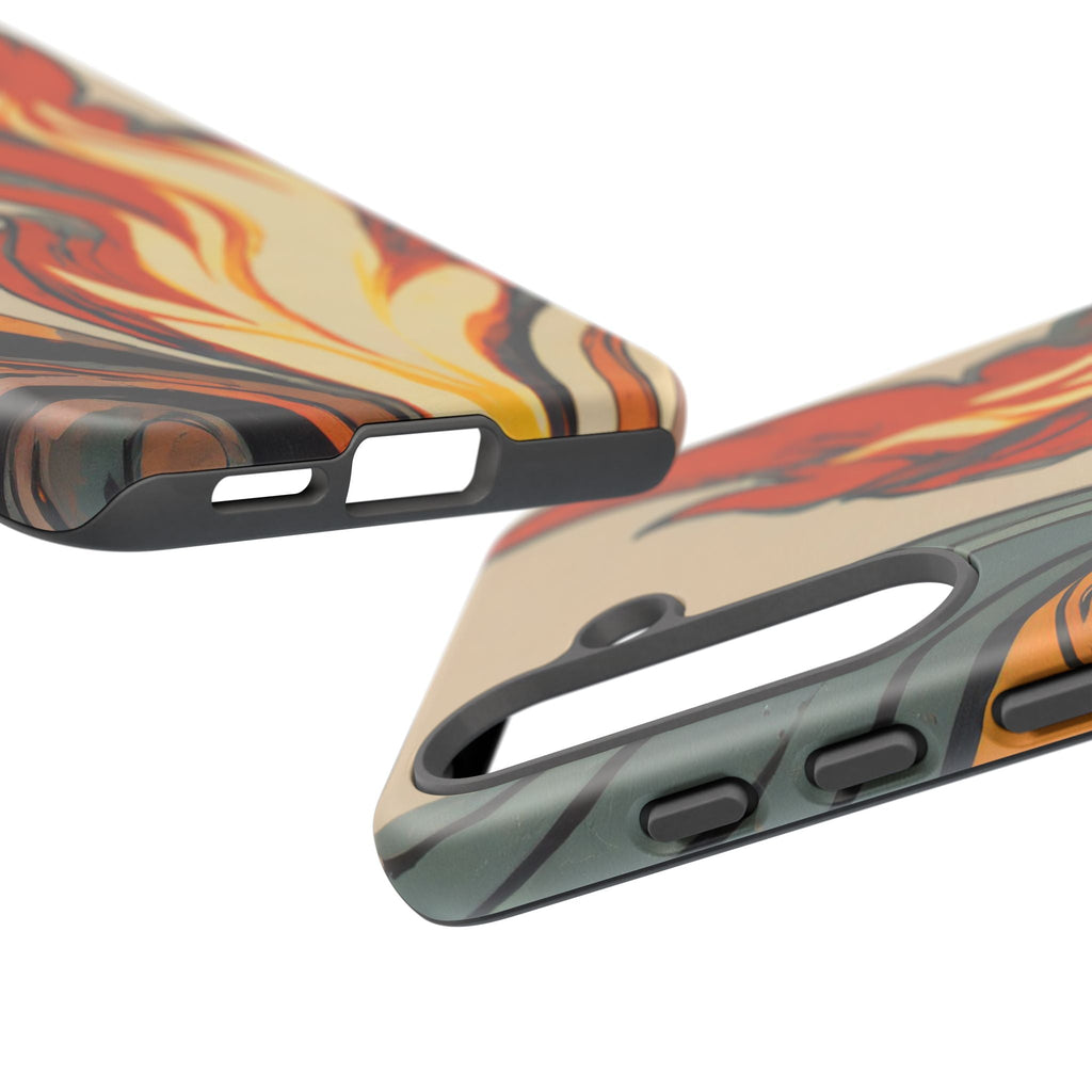 Artistic Flames Abstract Tough Phone Case