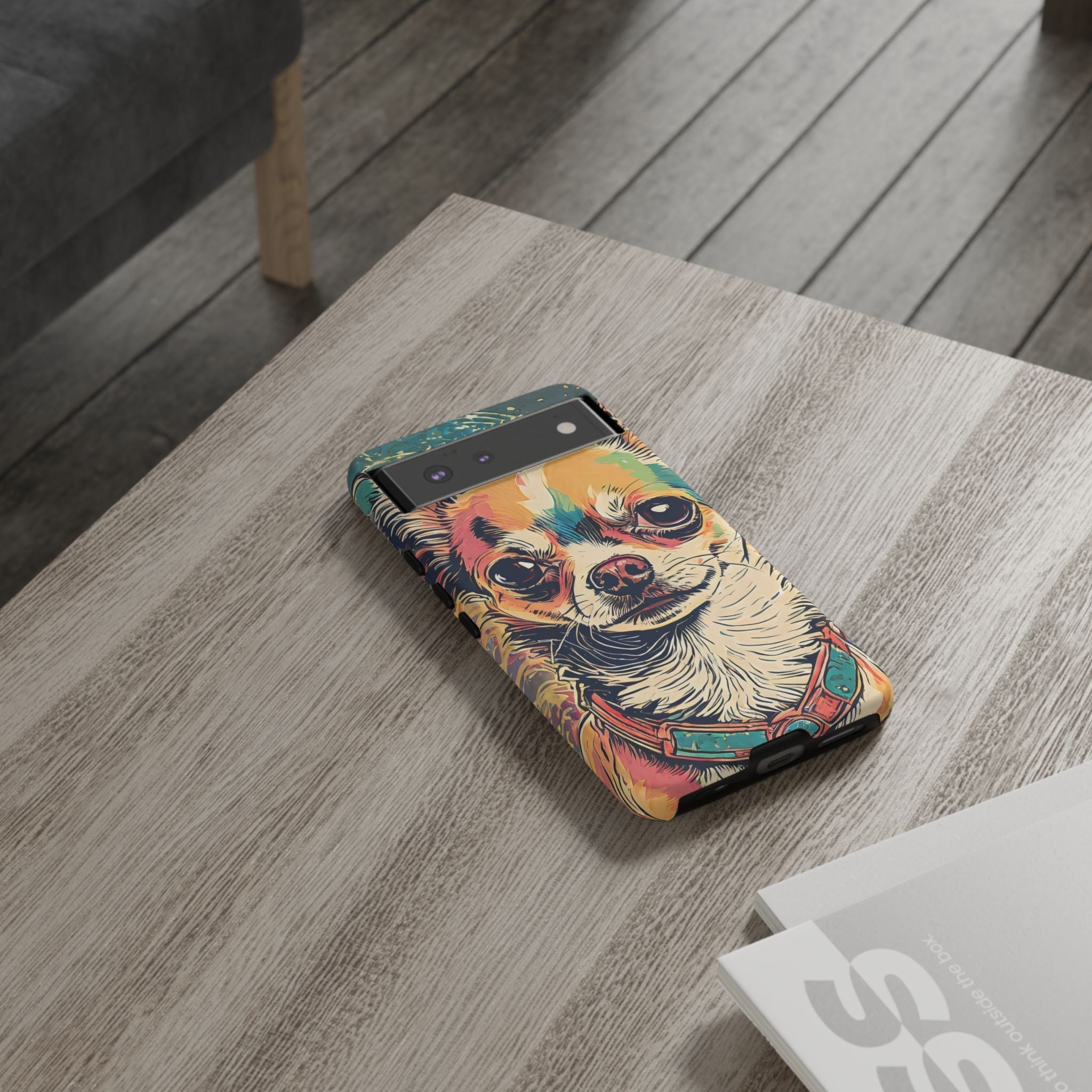 Abstract Chihuahua Tough Phone Cases