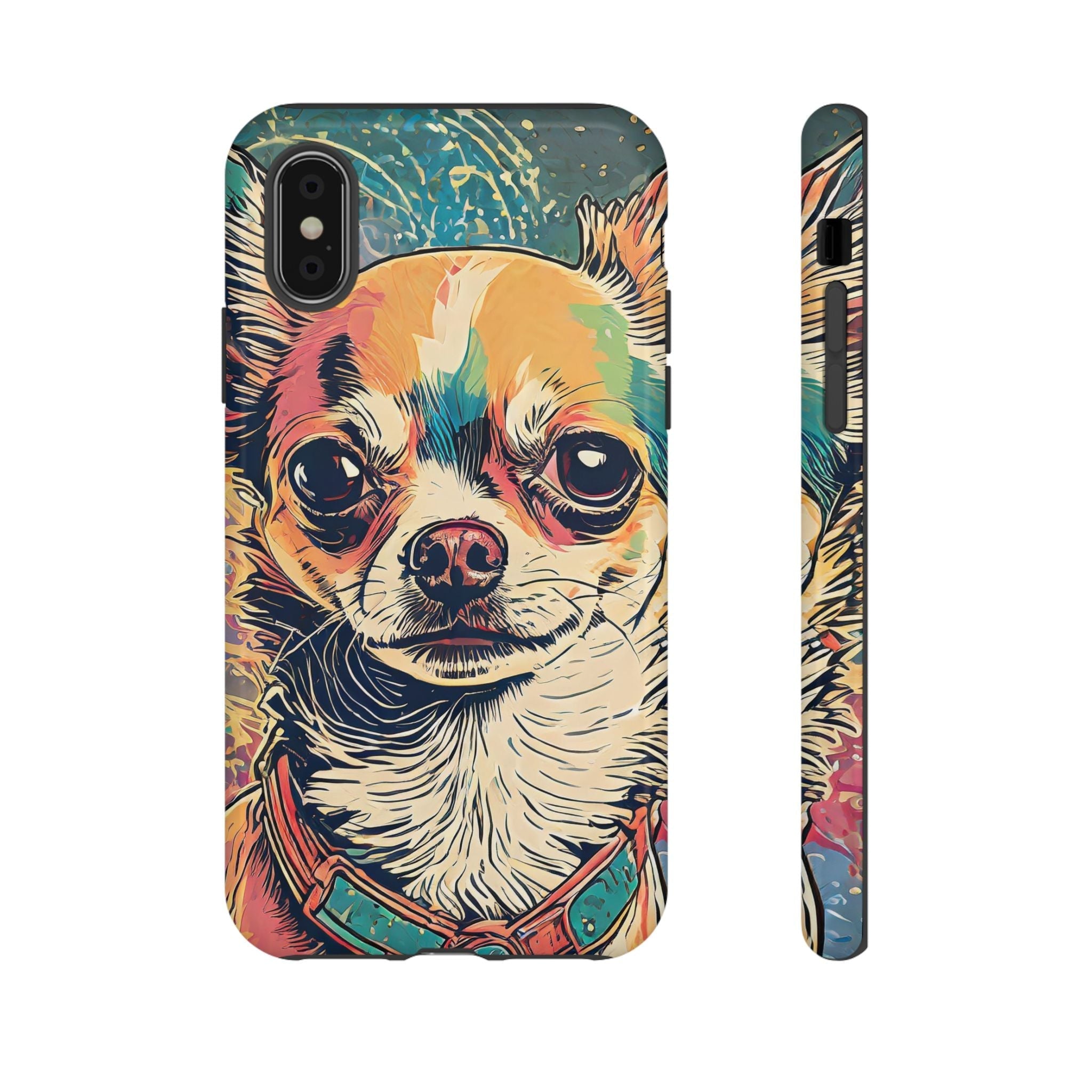 Abstract Chihuahua Tough Phone Cases