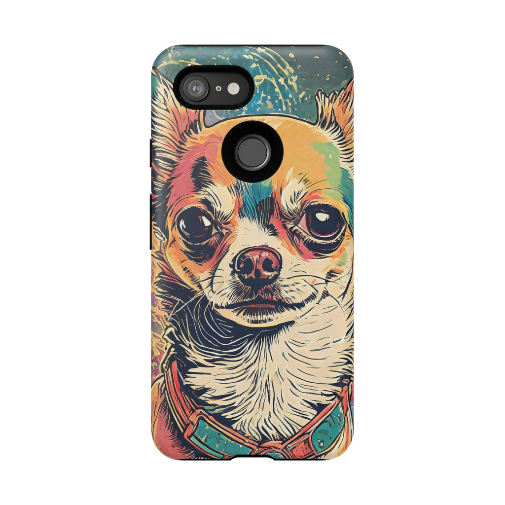 Abstract Chihuahua Tough Phone Cases