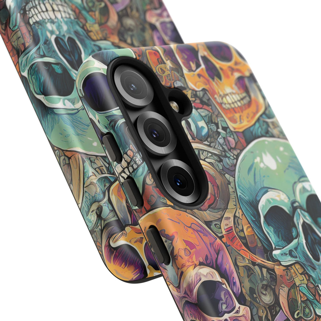 Artistic Skull Collage Tough Phone Case