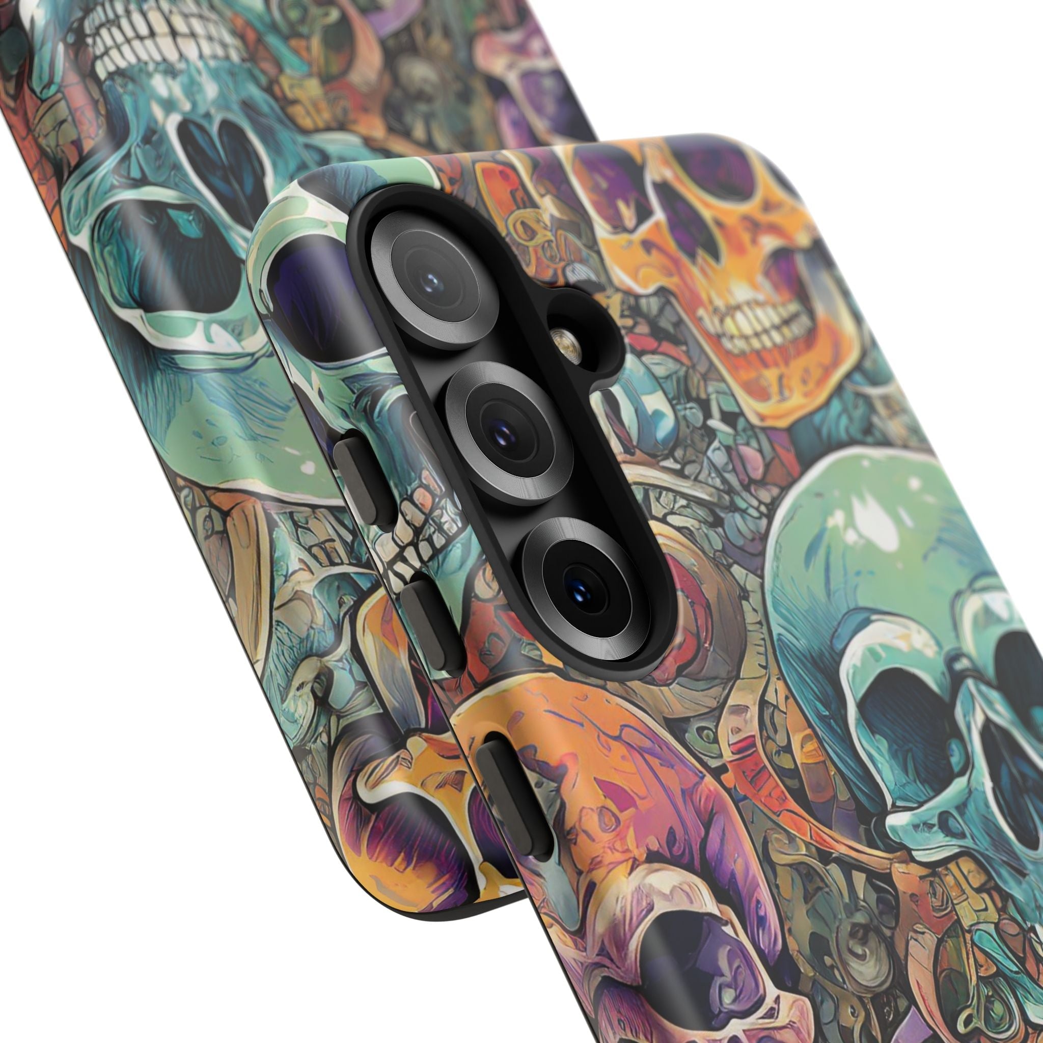 Artistic Skull Collage Tough Phone Case