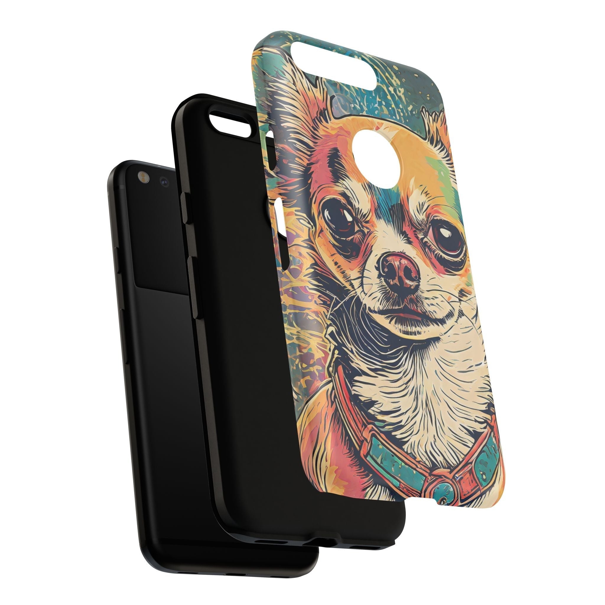 Abstract Chihuahua Tough Phone Cases