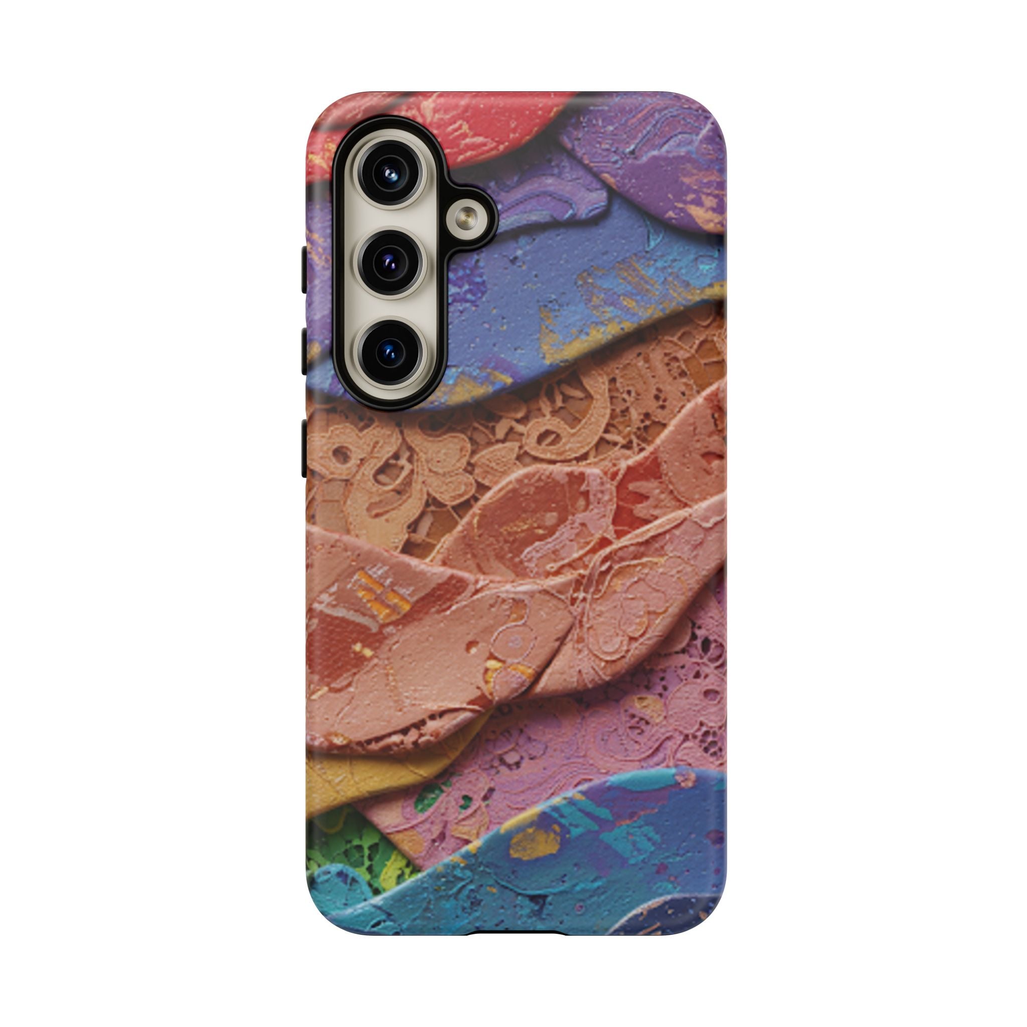 Abstract Painted Lace Tough Phone Case