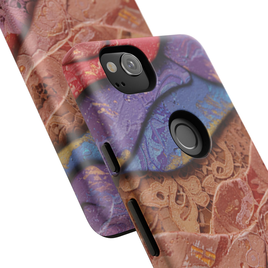 Abstract Painted Lace Tough Phone Case