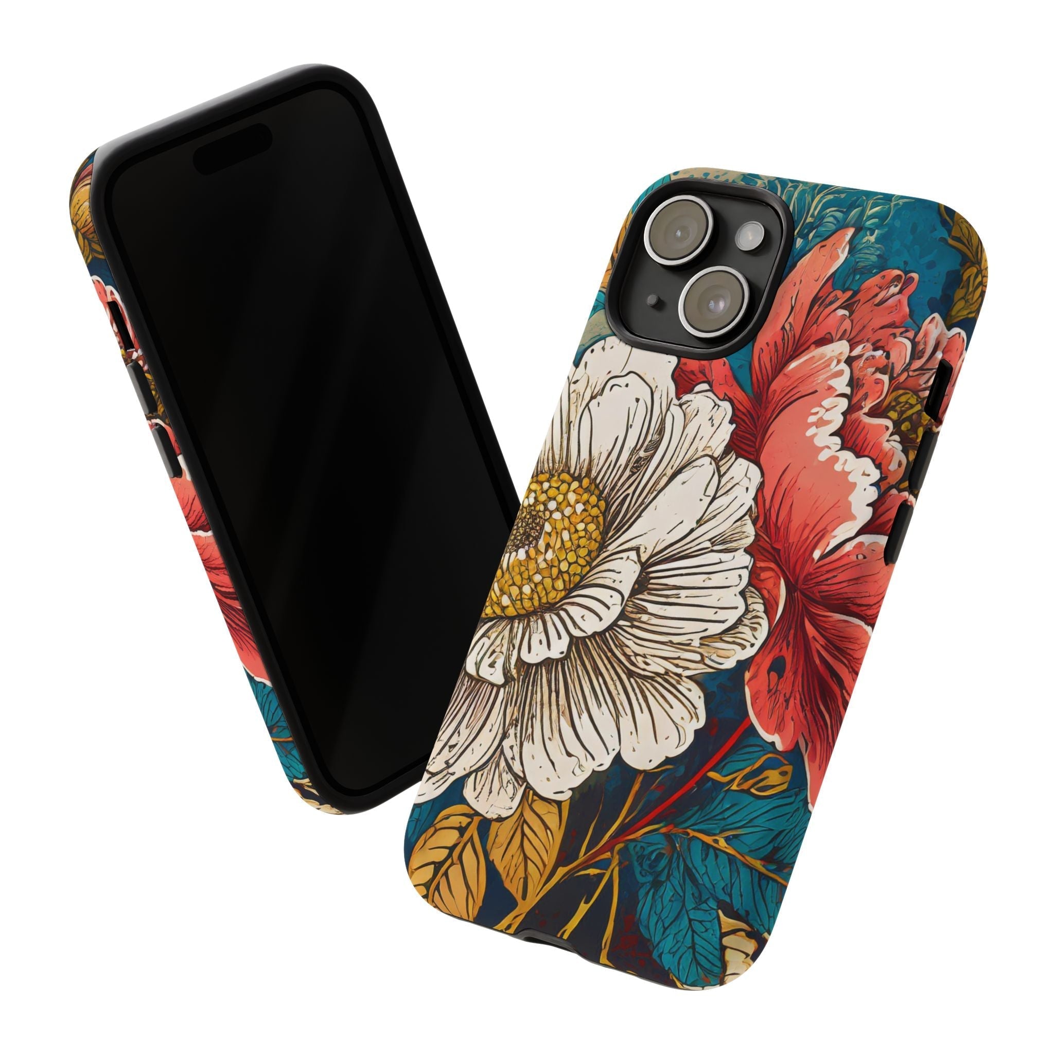 Artistic Floral Tough Phone Case