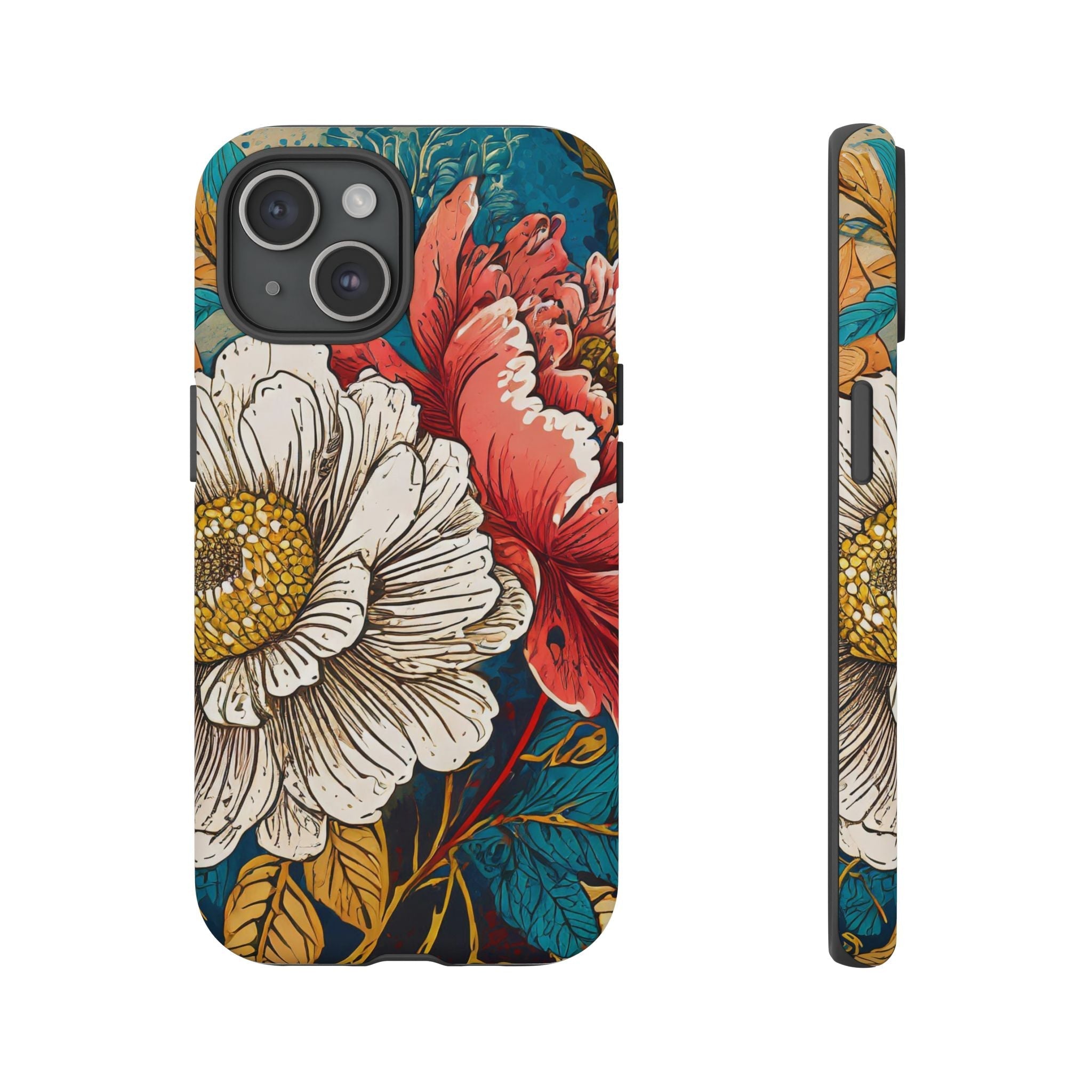 Artistic Floral Tough Phone Case