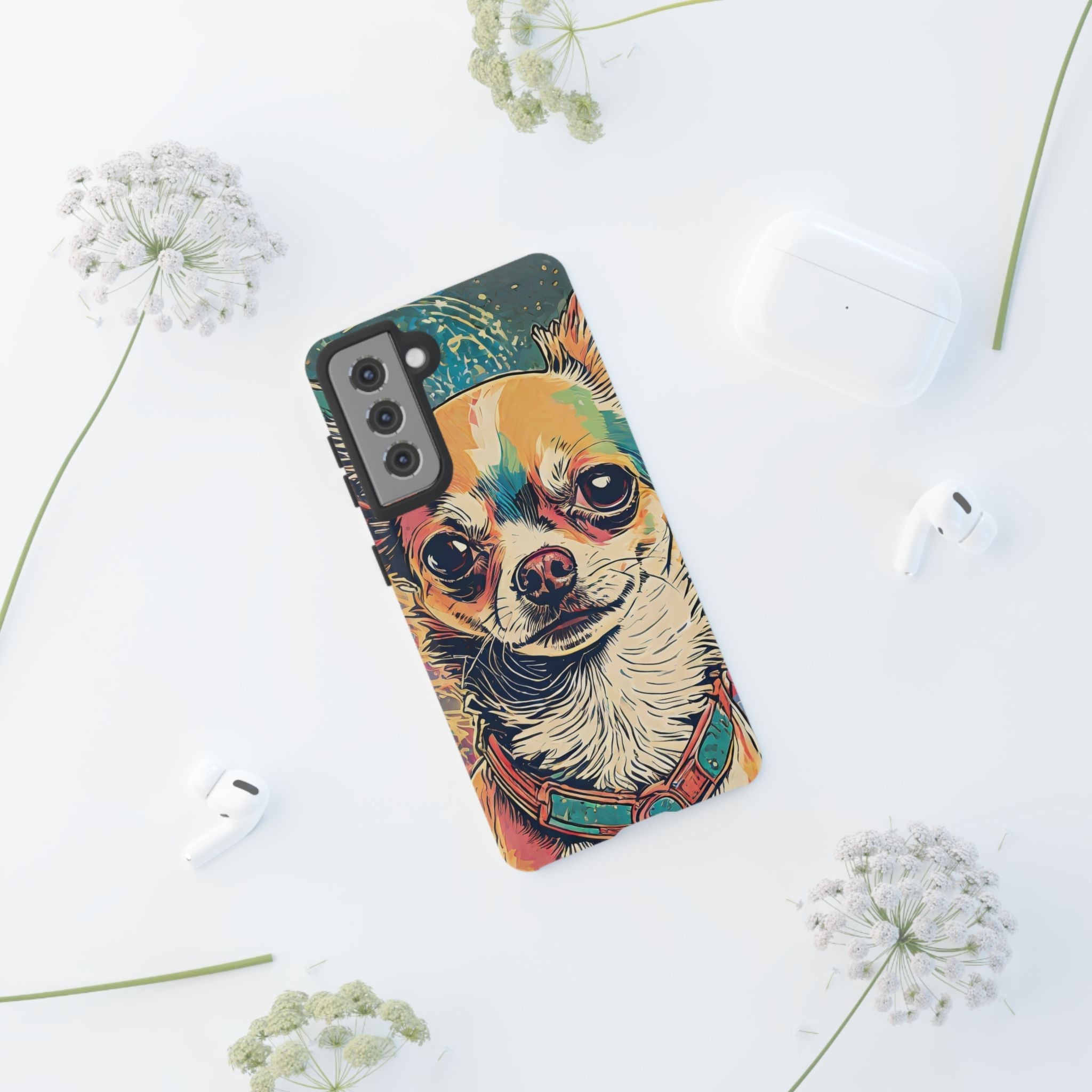 Abstract Chihuahua Tough Phone Cases