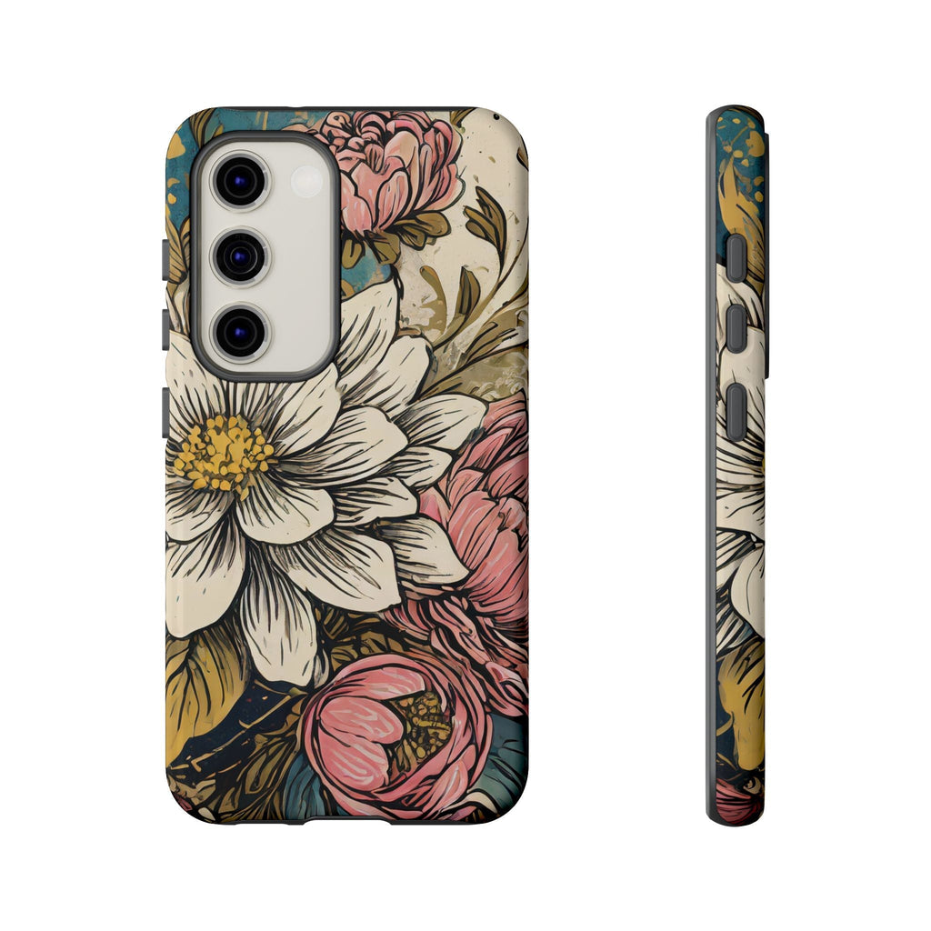 Beautiful White Floral Tough Case