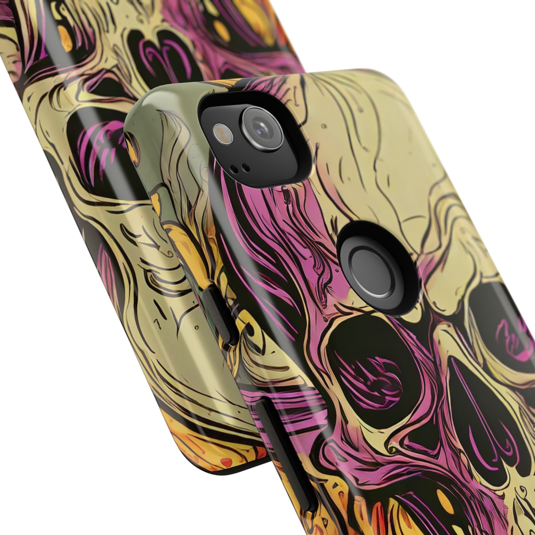 Abstract Purple Skull Tough Phone Case
