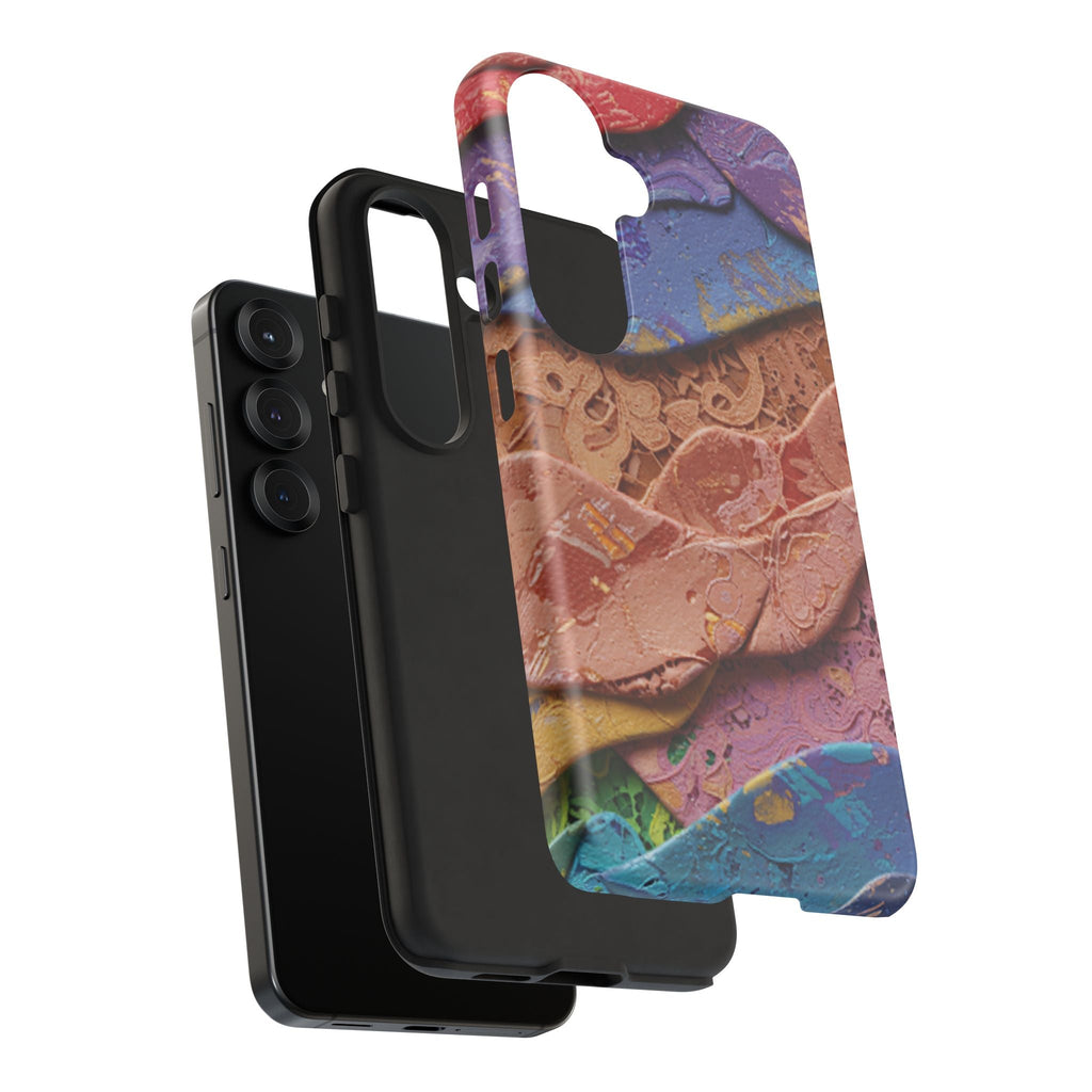 Abstract Painted Lace Tough Phone Case