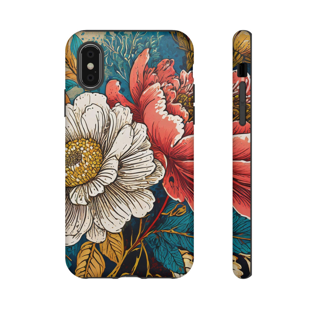 Artistic Floral Tough Phone Case