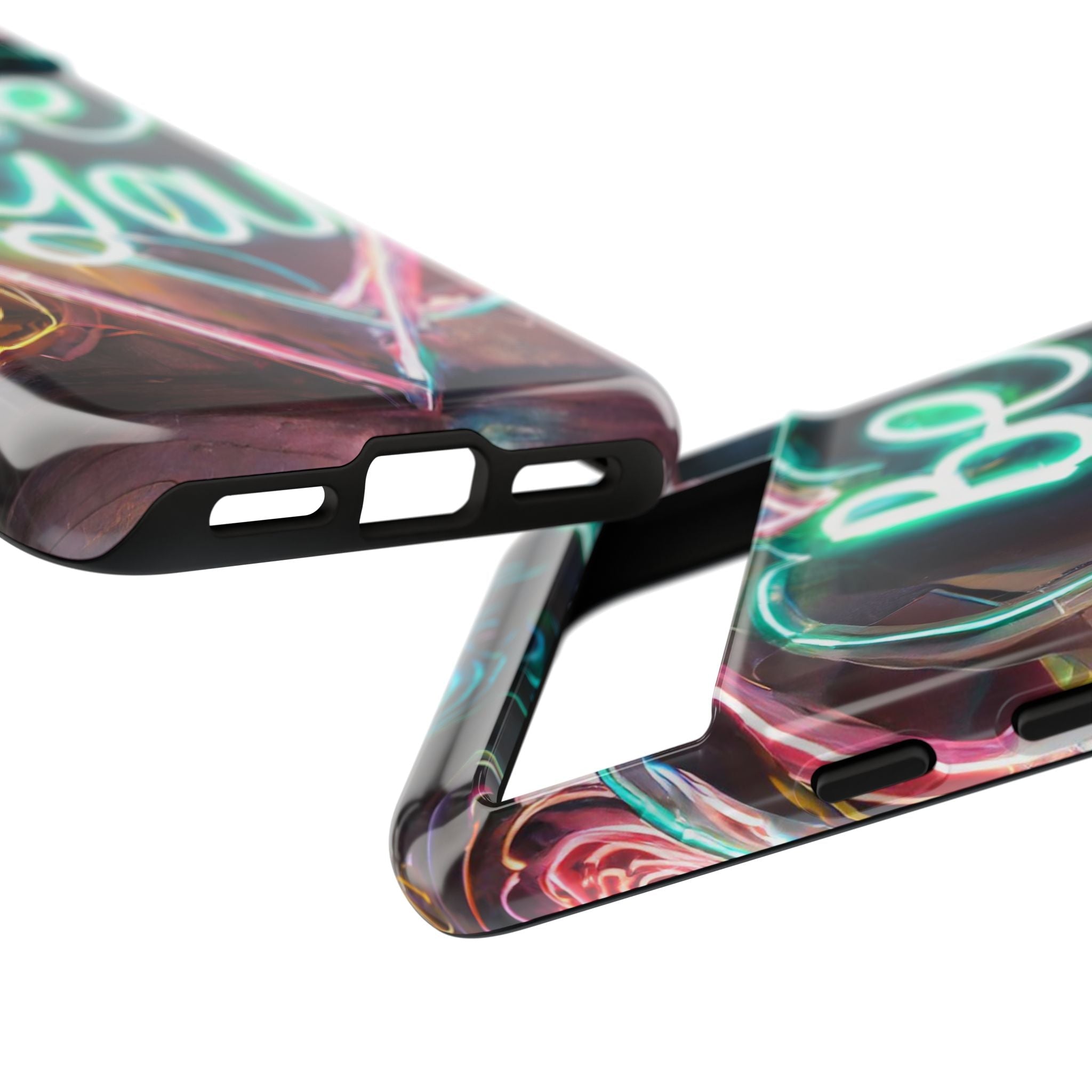 Be You Colorful Neon Heart Tough Phone Case