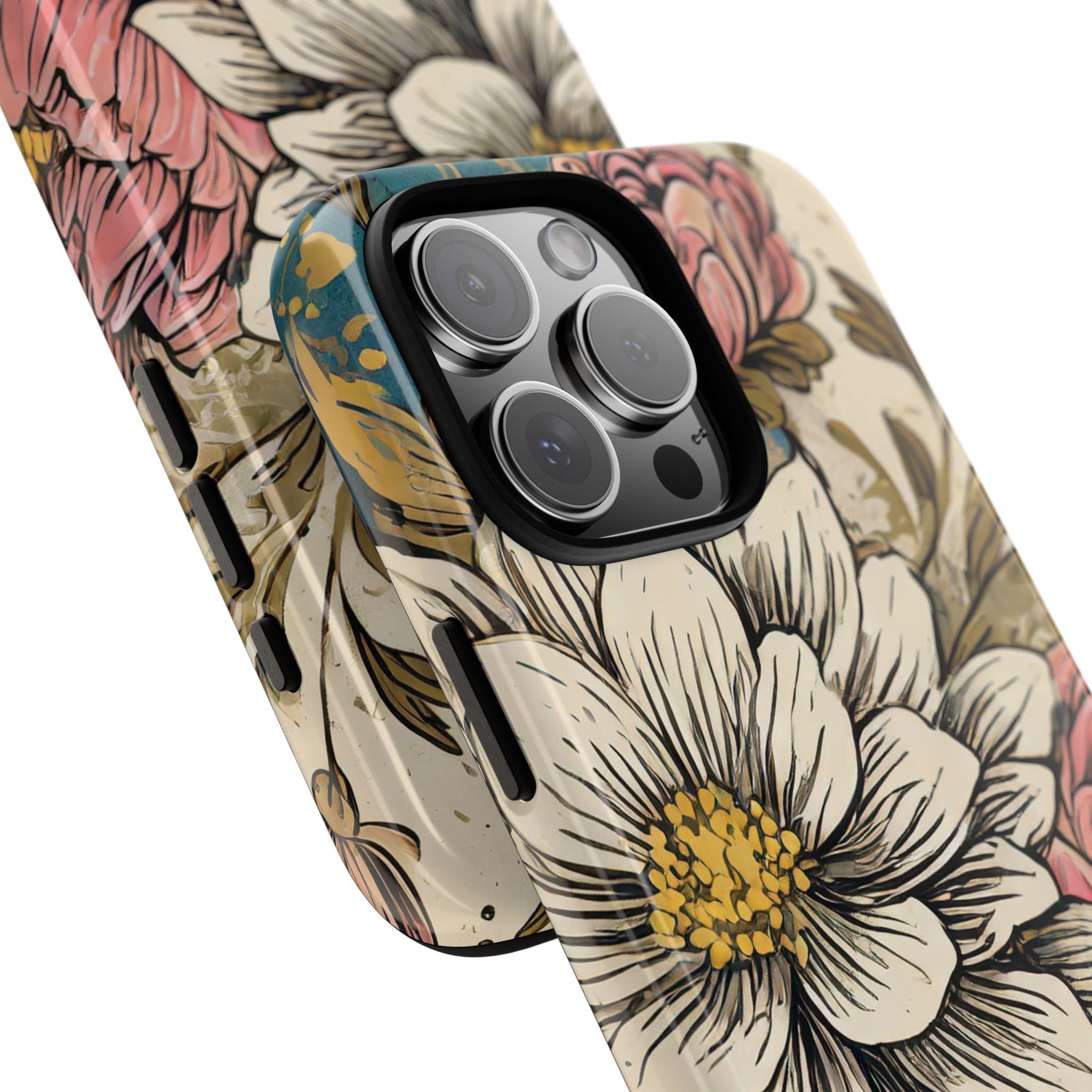 Beautiful White Floral Tough Case