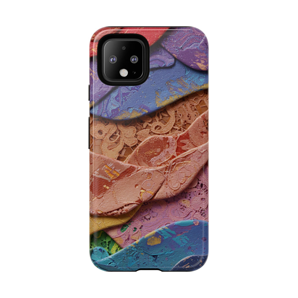 Abstract Painted Lace Tough Phone Case
