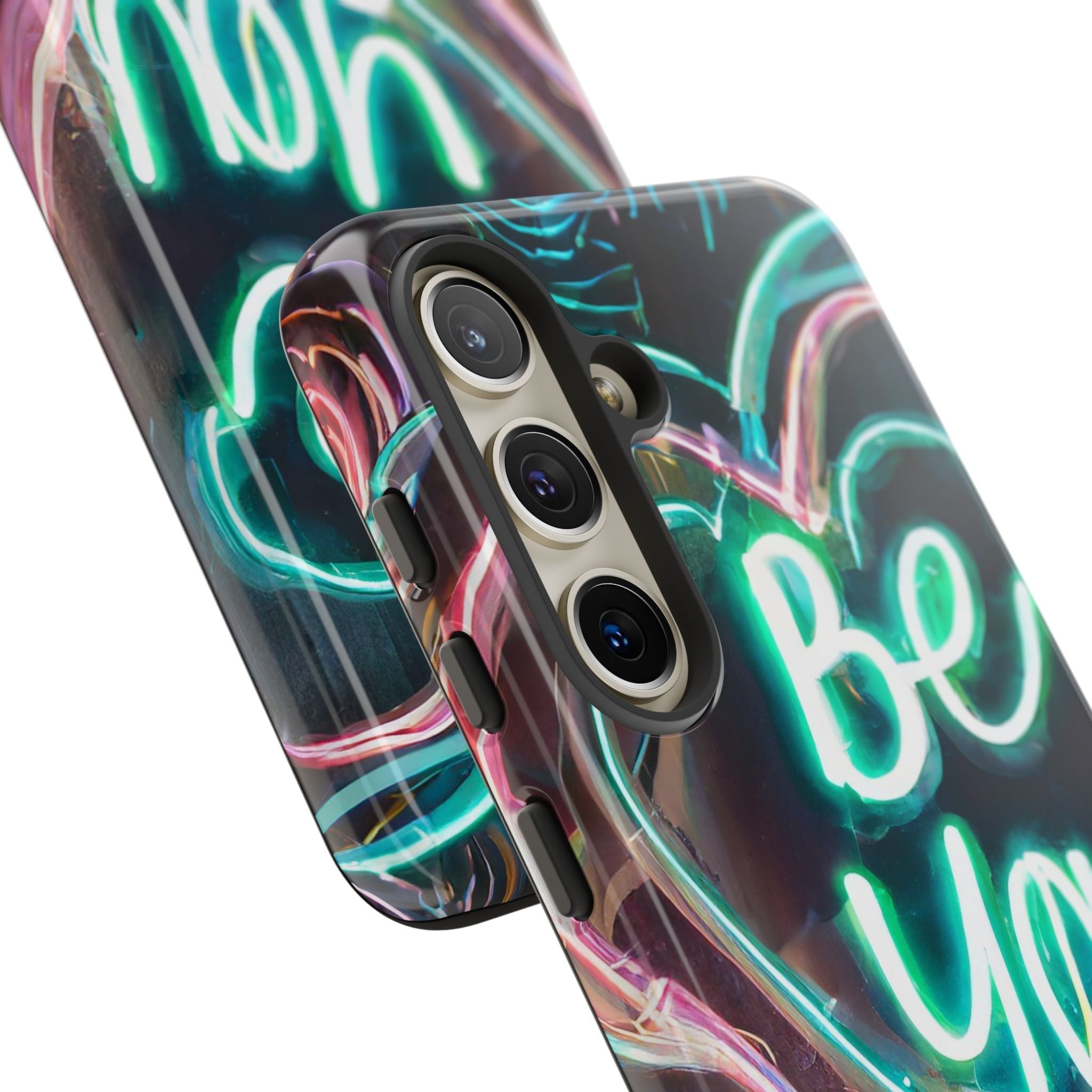 Be You Colorful Neon Heart Tough Phone Case