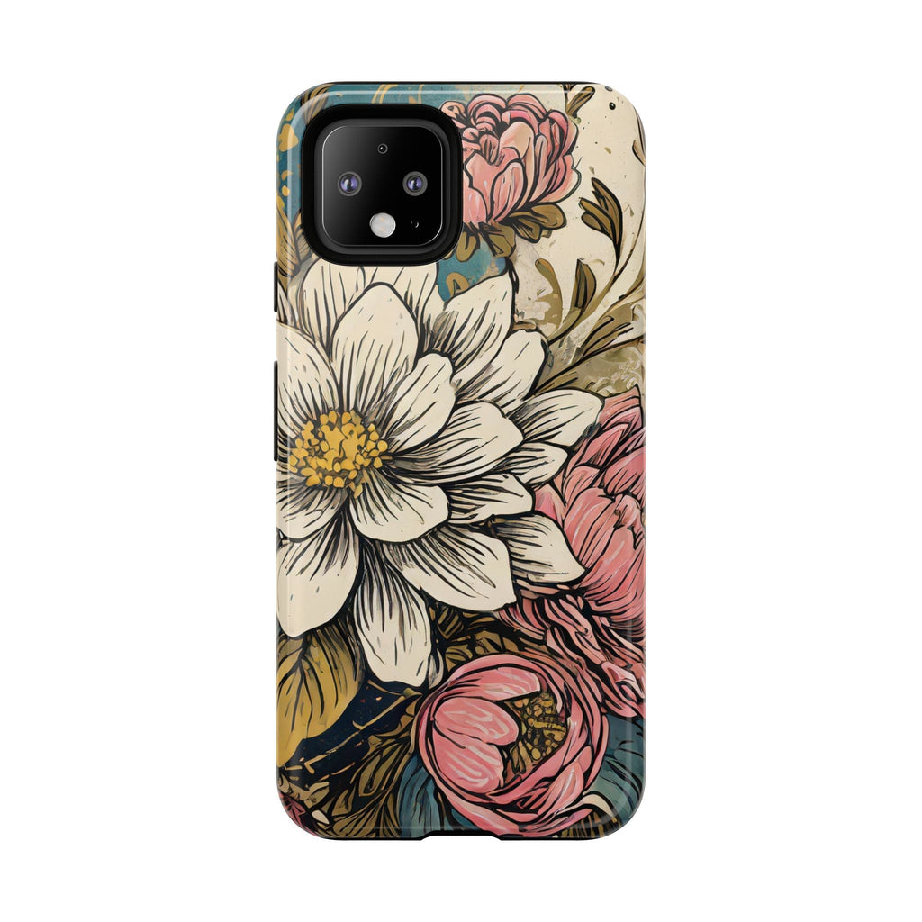 Beautiful White Floral Tough Case