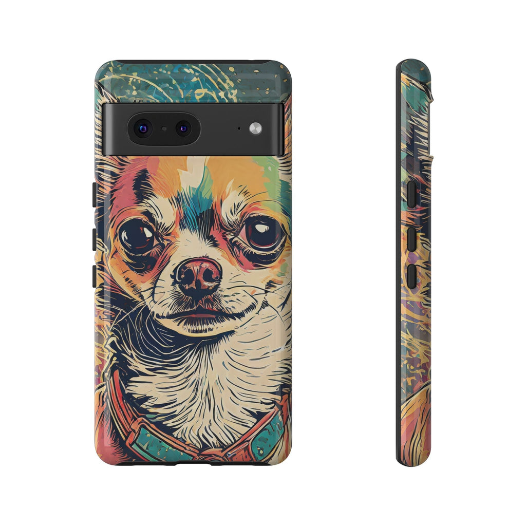 Abstract Chihuahua Tough Phone Cases