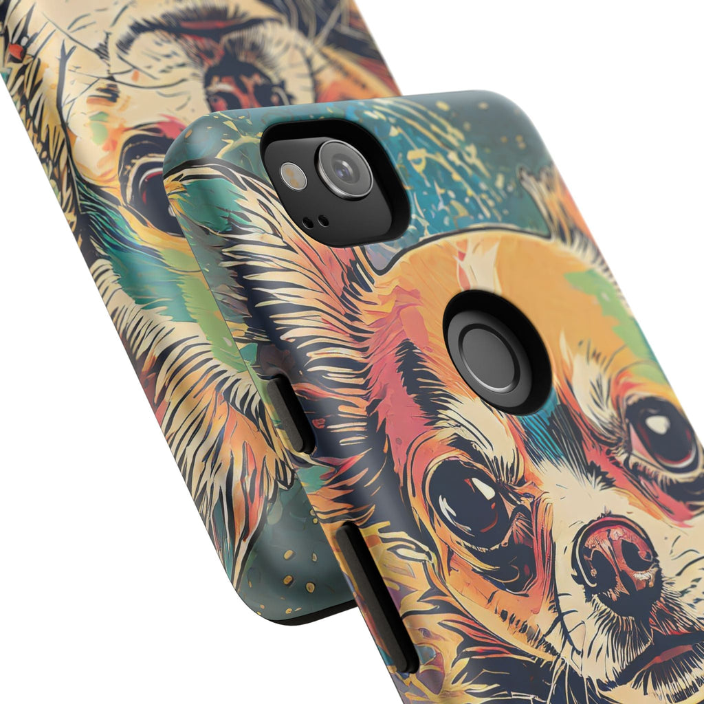 Abstract Chihuahua Tough Phone Cases