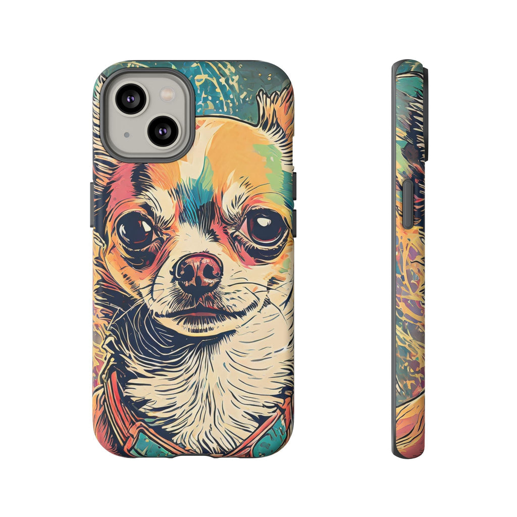Abstract Chihuahua Tough Phone Cases