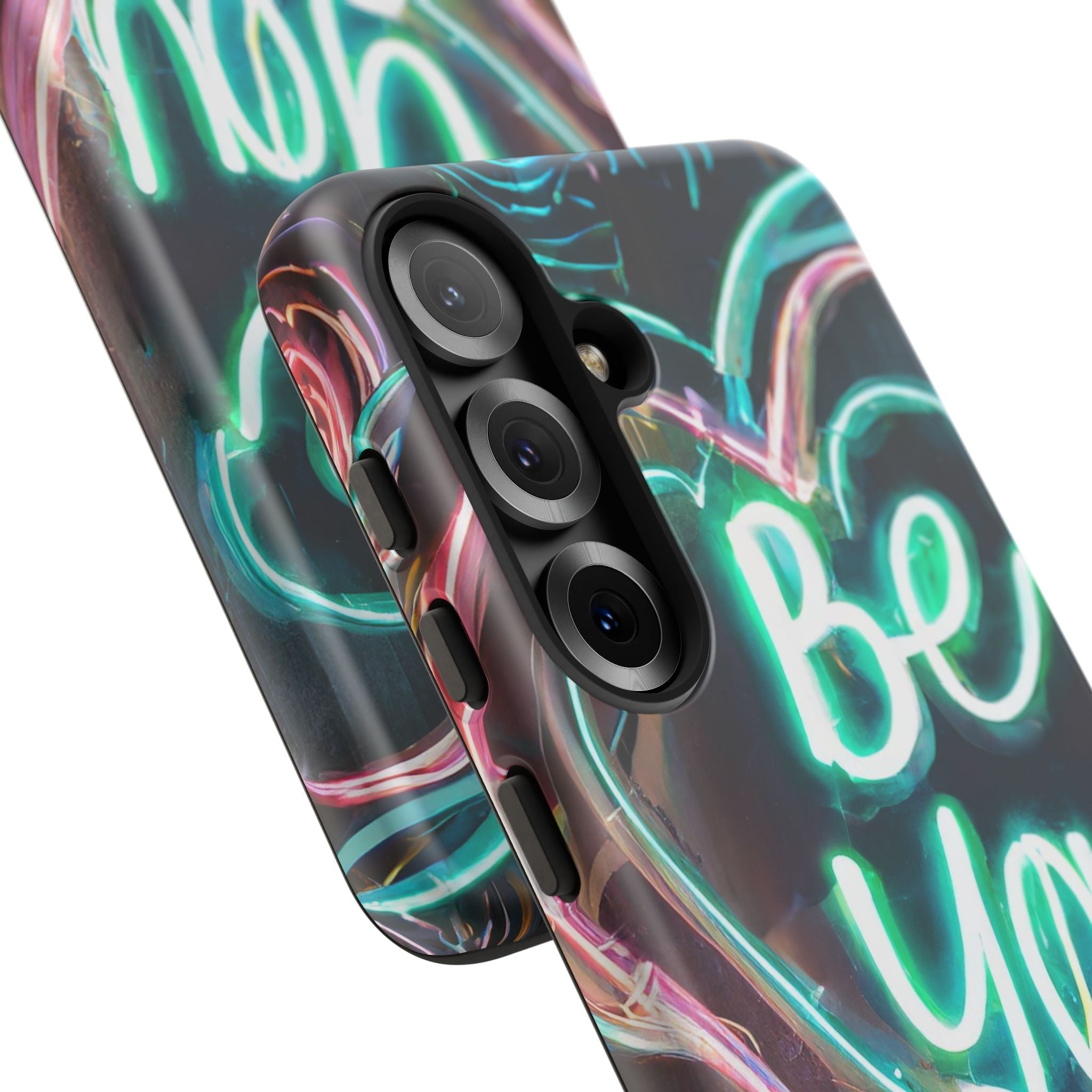 Be You Colorful Neon Heart Tough Phone Case