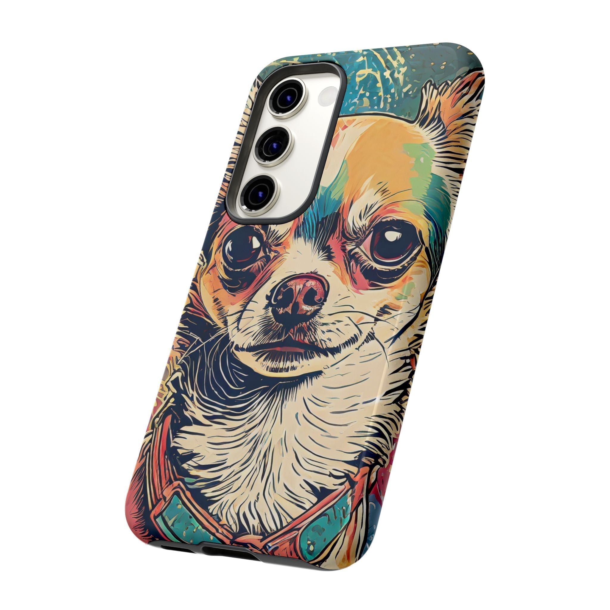 Abstract Chihuahua Tough Phone Cases