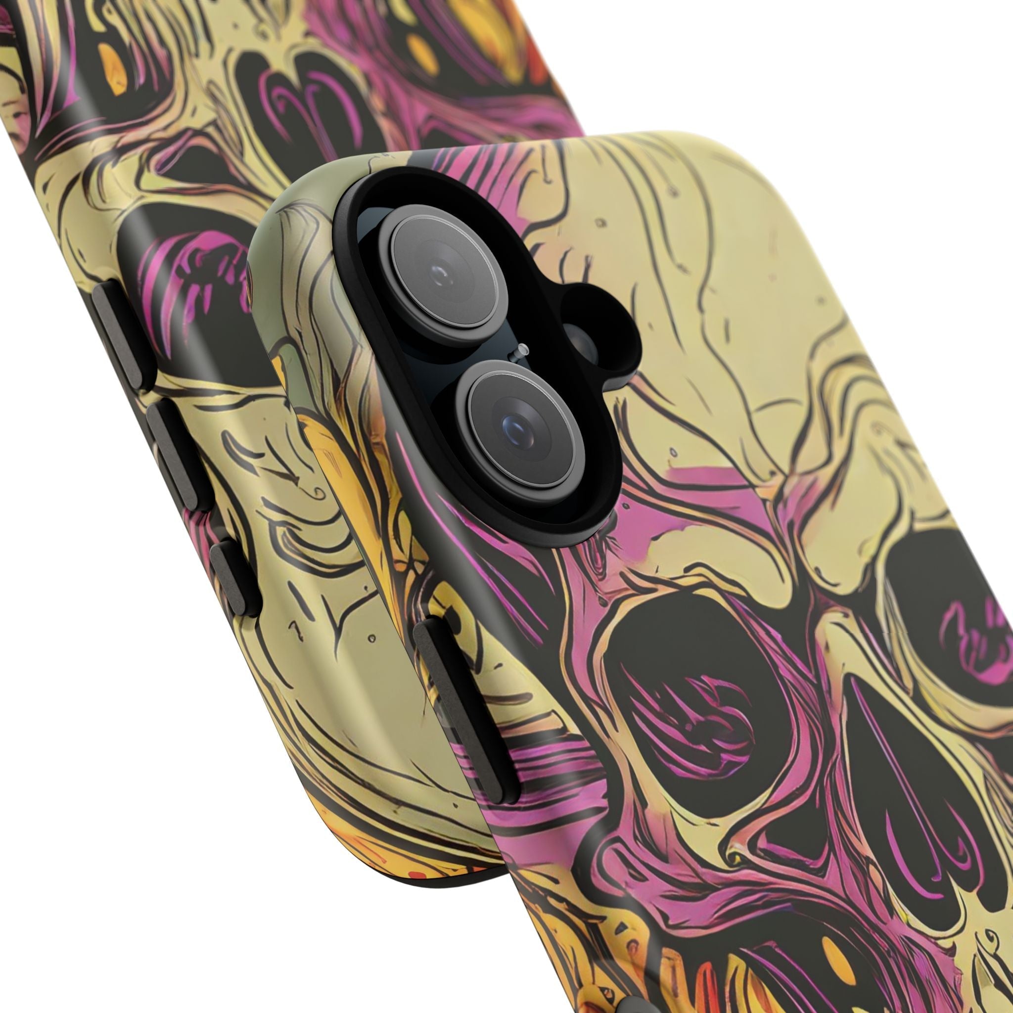 Abstract Purple Skull Tough Phone Case