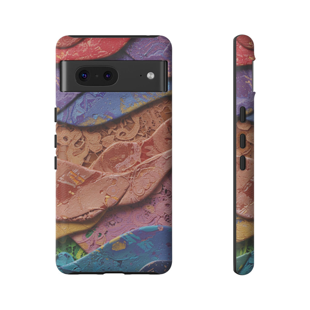 Abstract Painted Lace Tough Phone Case