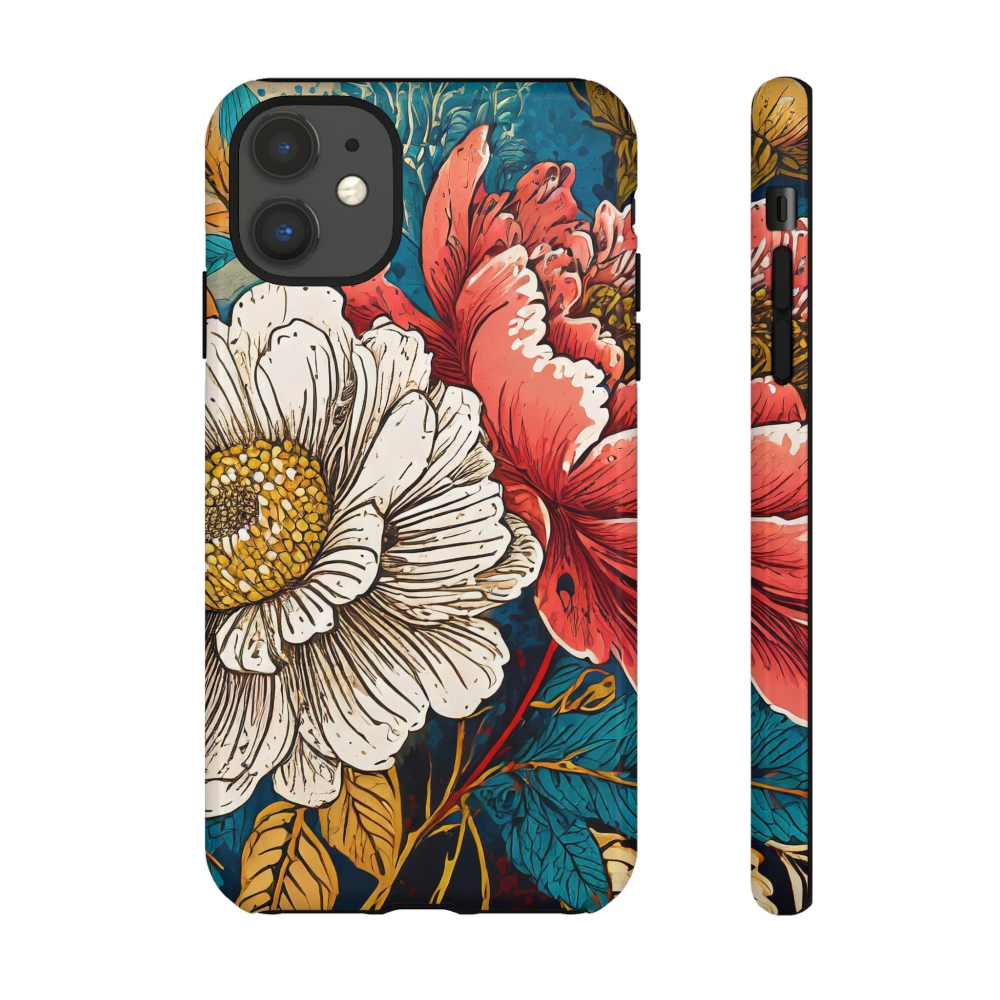 Artistic Floral Tough Phone Case