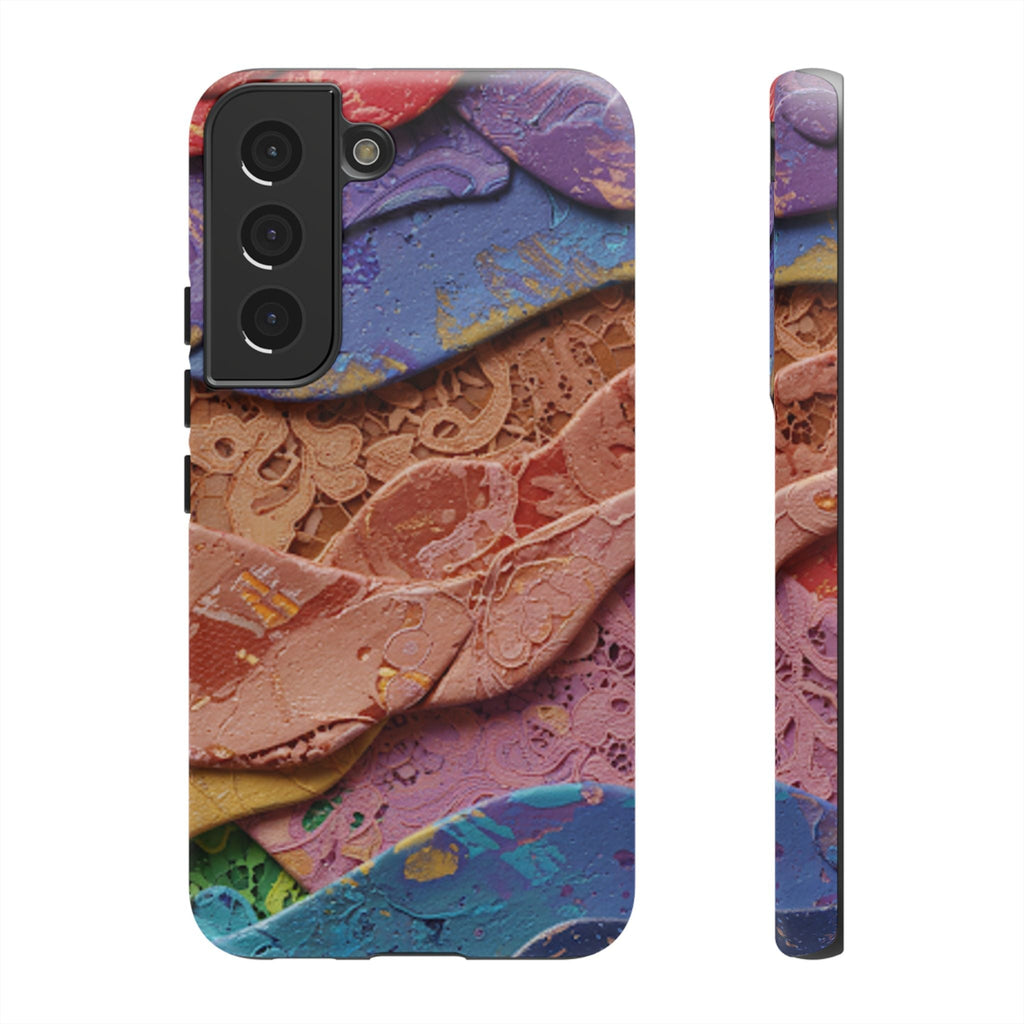 Abstract Painted Lace Tough Phone Case