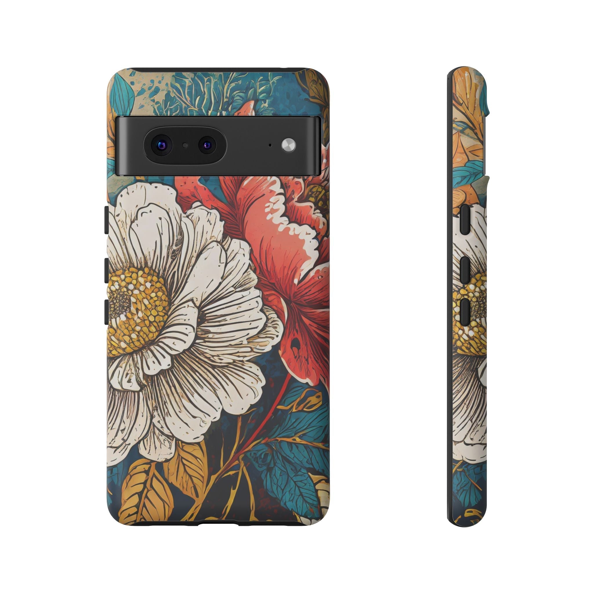 Artistic Floral Tough Phone Case