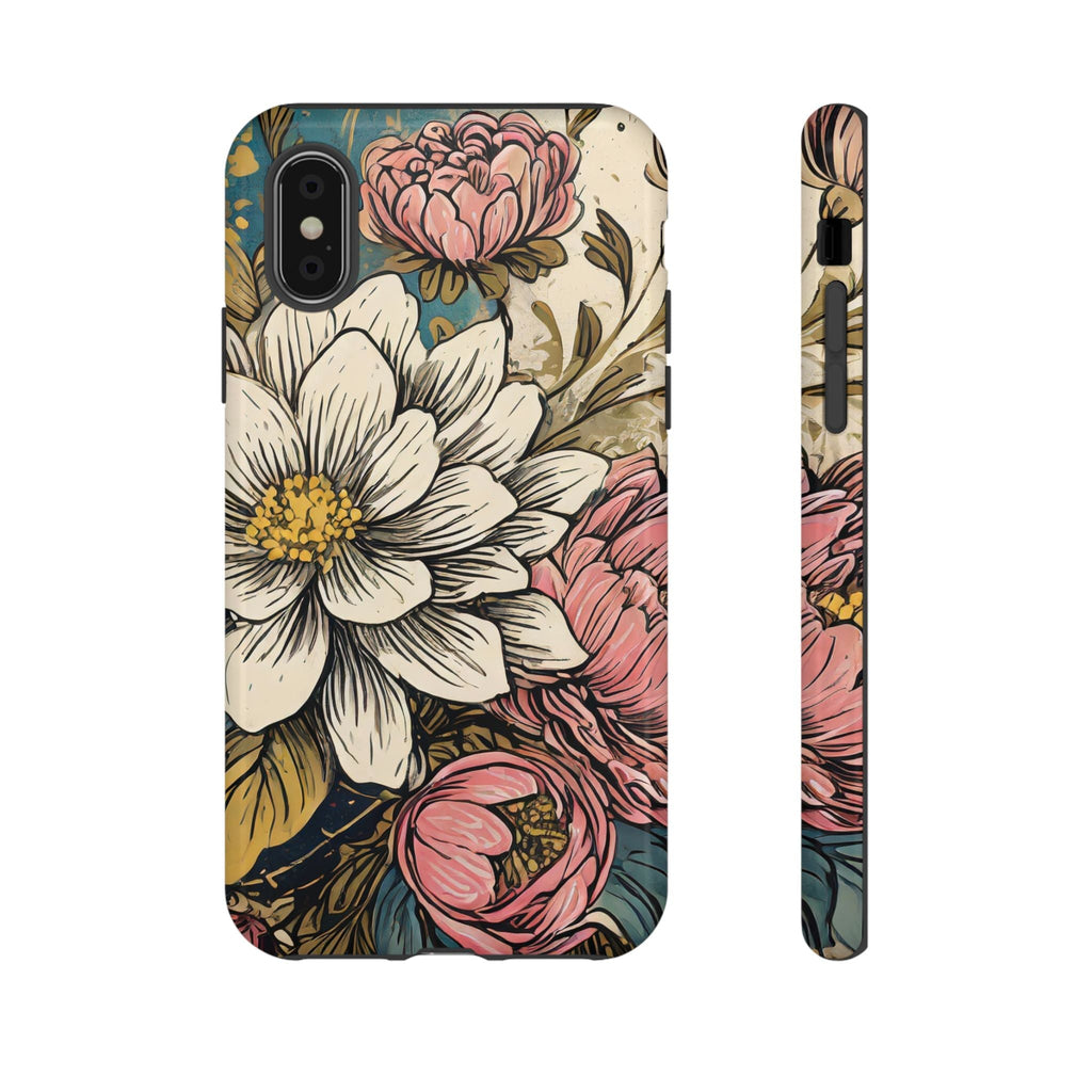 Beautiful White Floral Tough Case