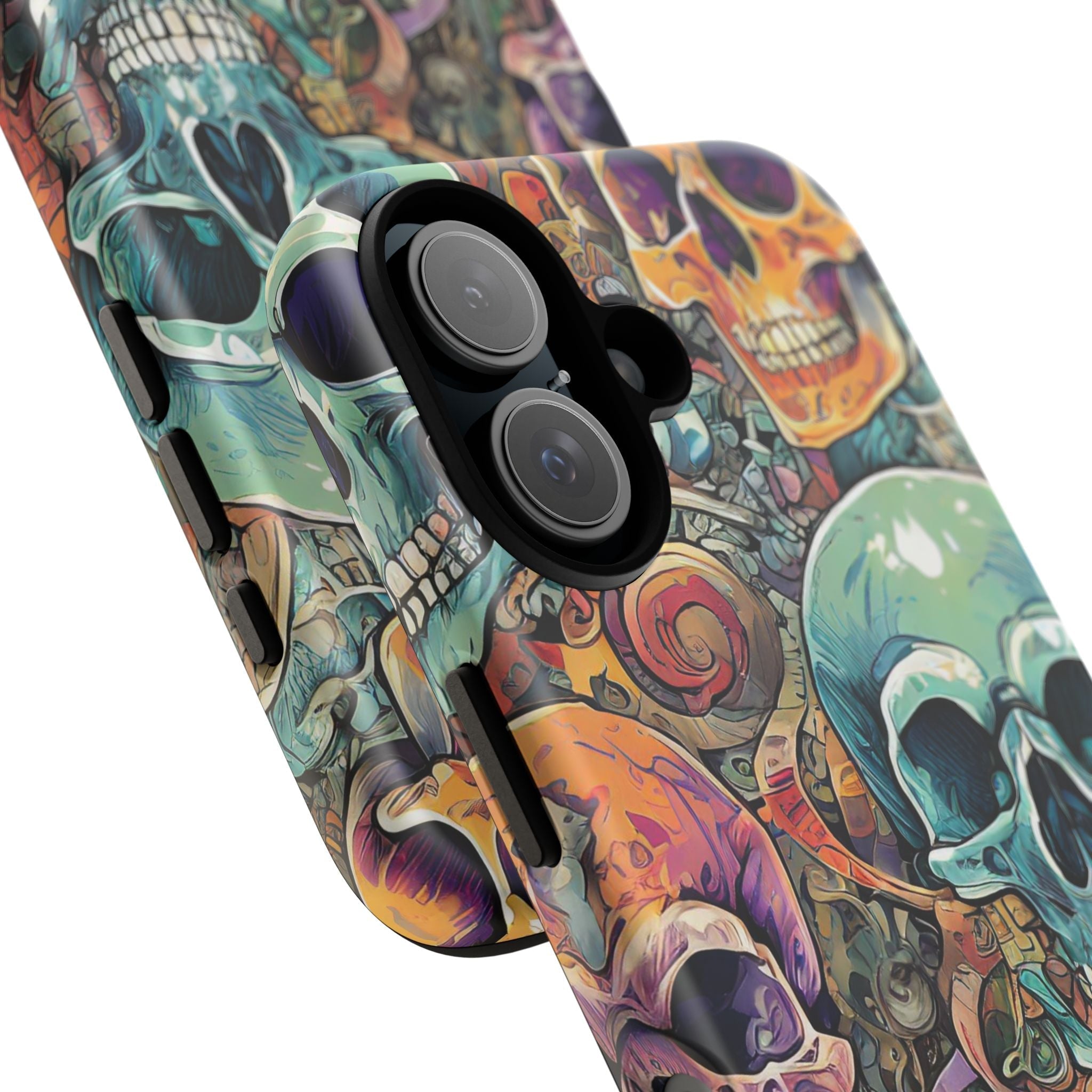 Artistic Skull Collage Tough Phone Case