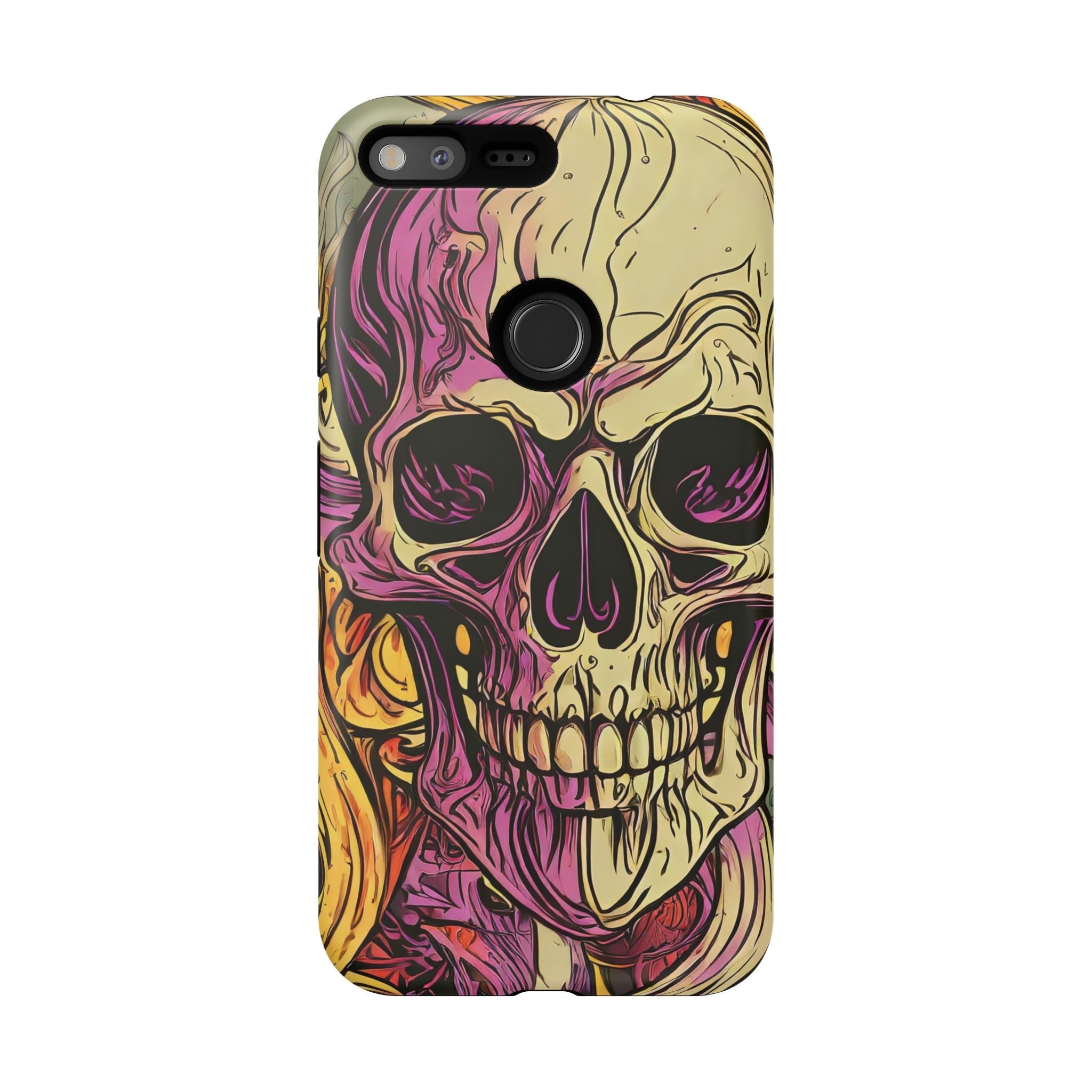Abstract Purple Skull Tough Phone Case