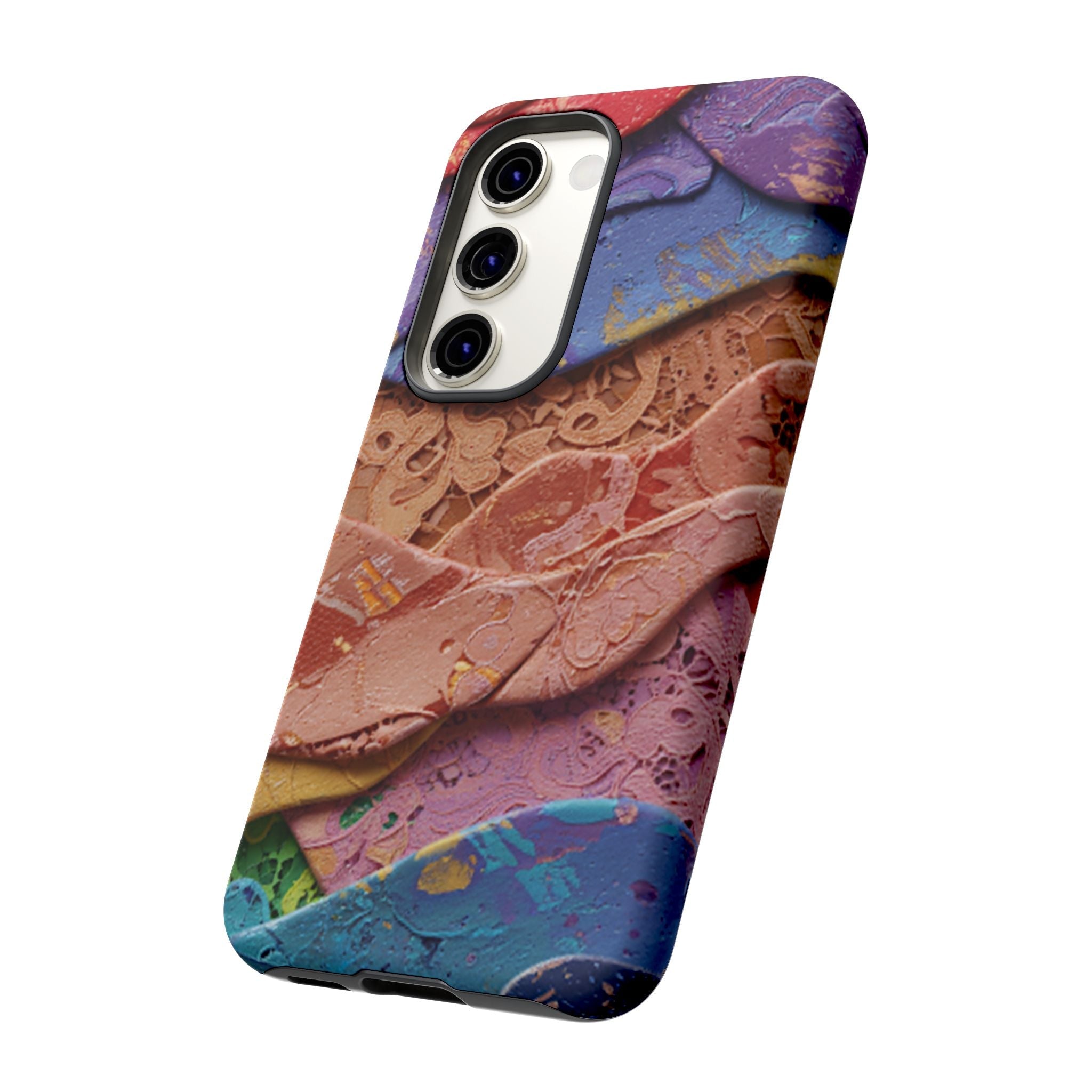 Abstract Painted Lace Tough Phone Case